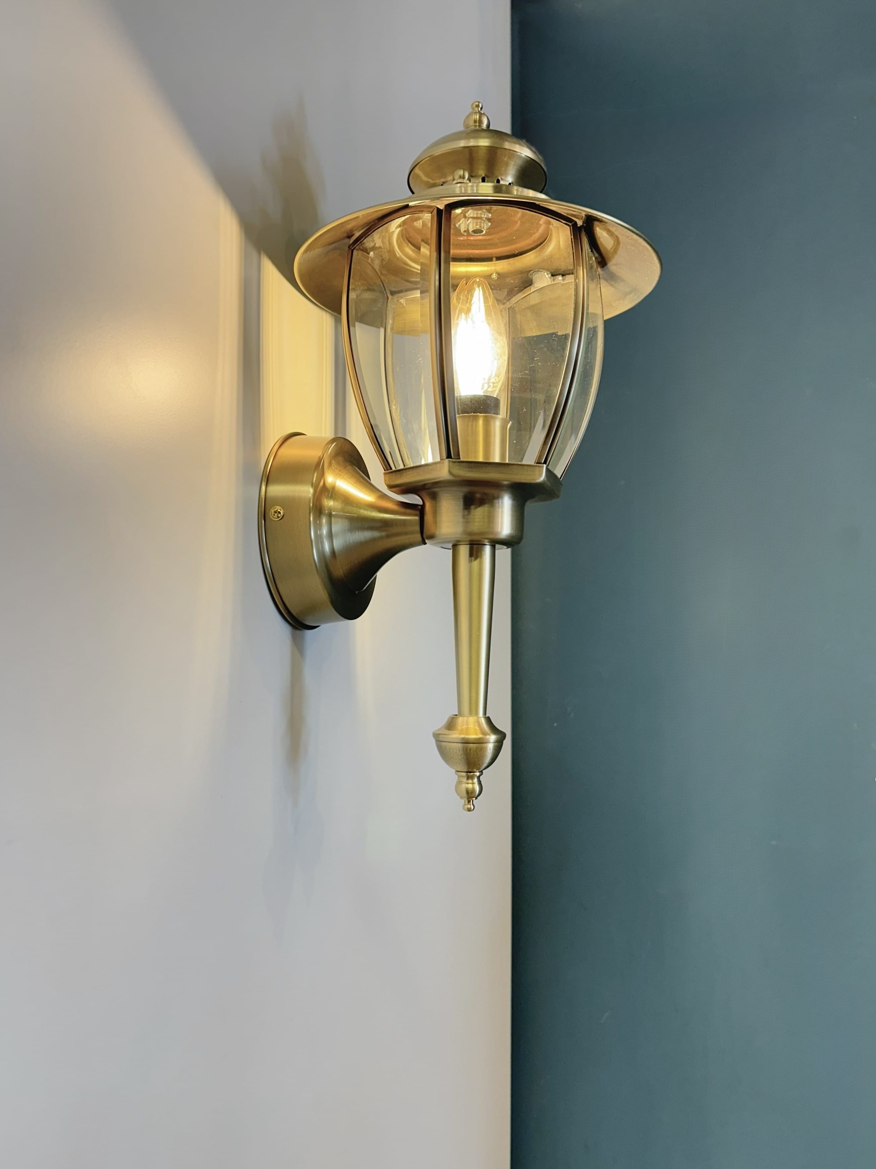 Arel Lighting ALGINET Handmade Brass Outdoor Wall Sconce
