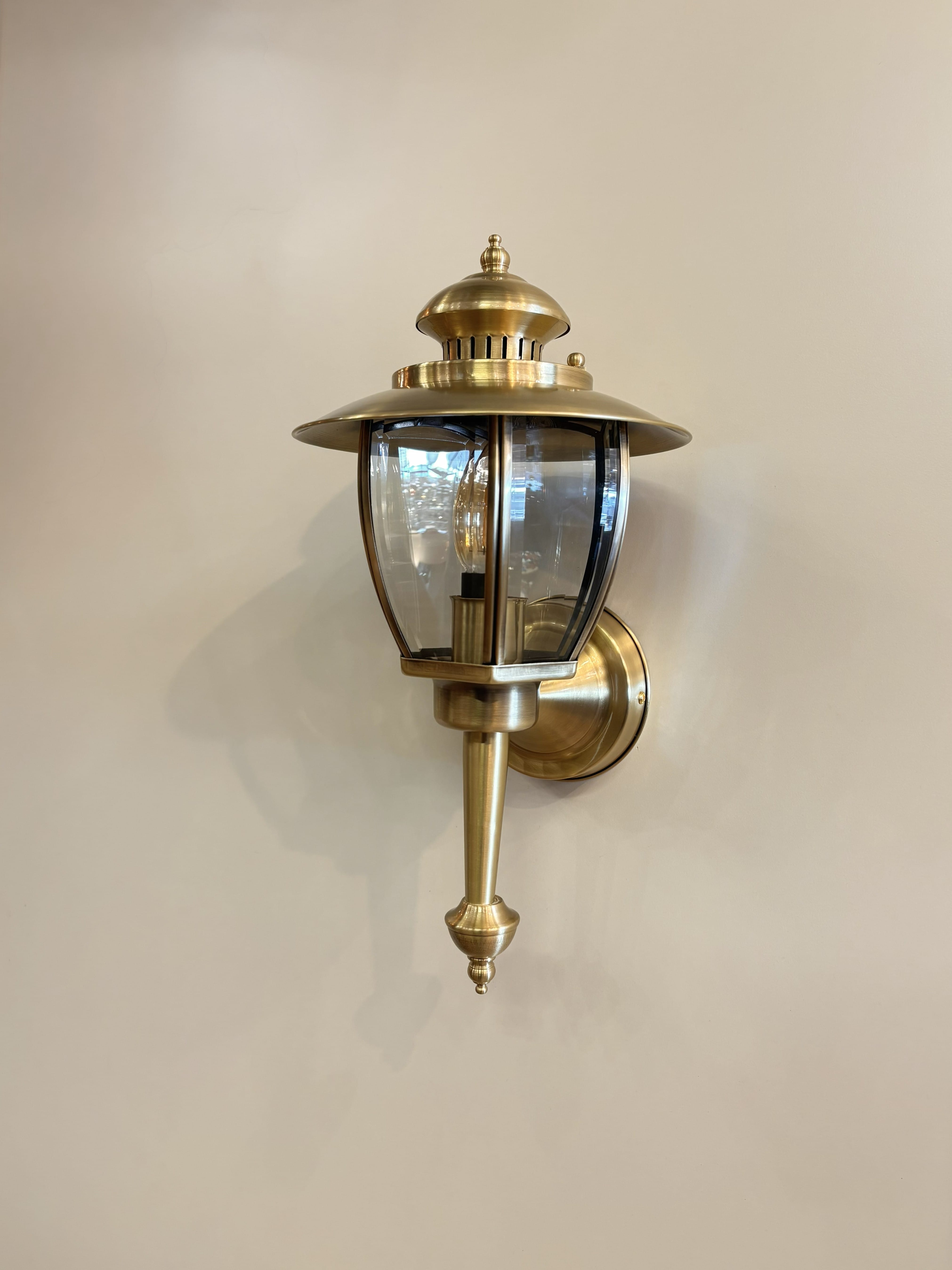Arel Lighting ALGINET Handmade Brass Outdoor Wall Sconce