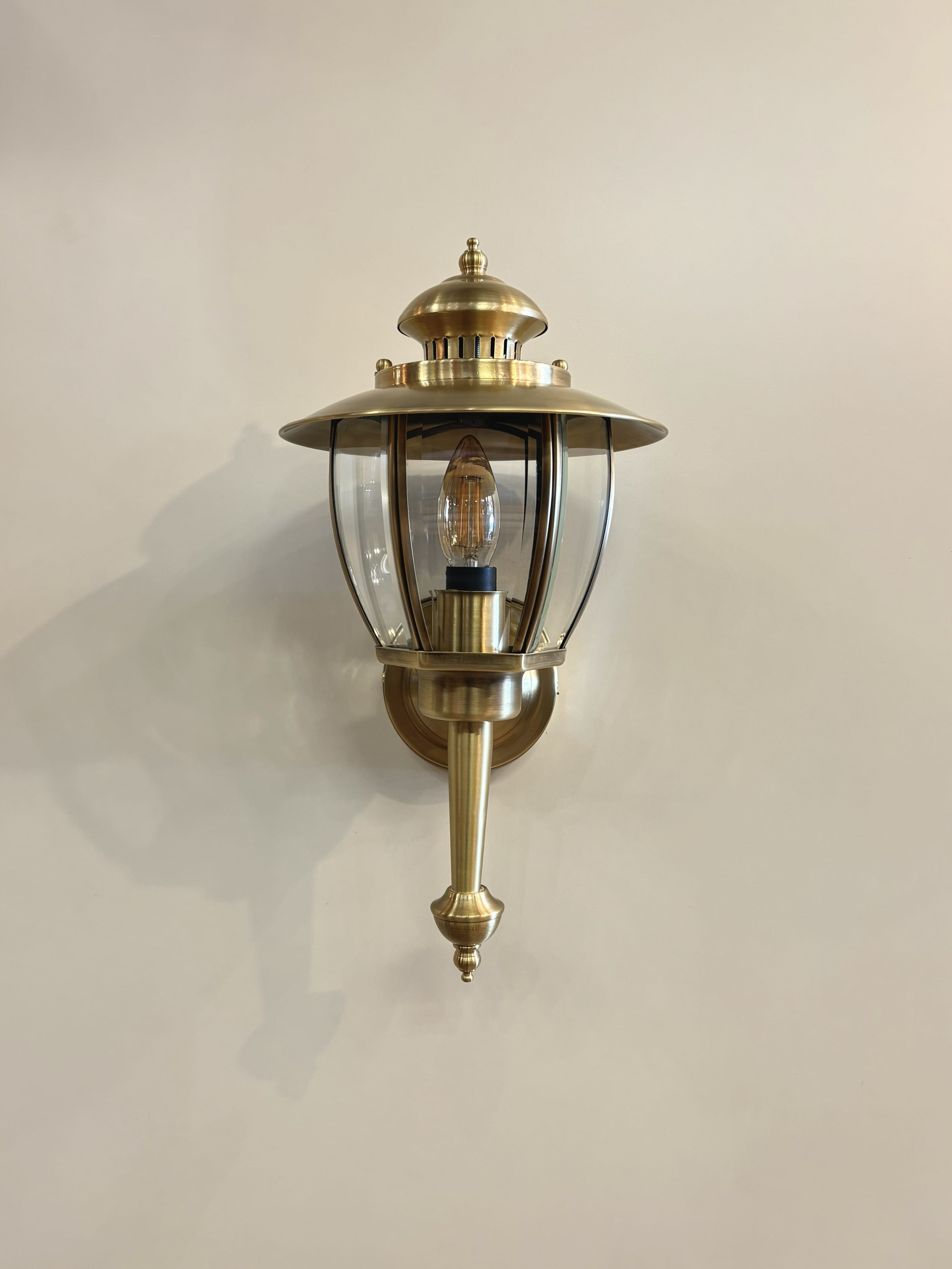 Arel Lighting ALGINET Handmade Brass Outdoor Wall Sconce