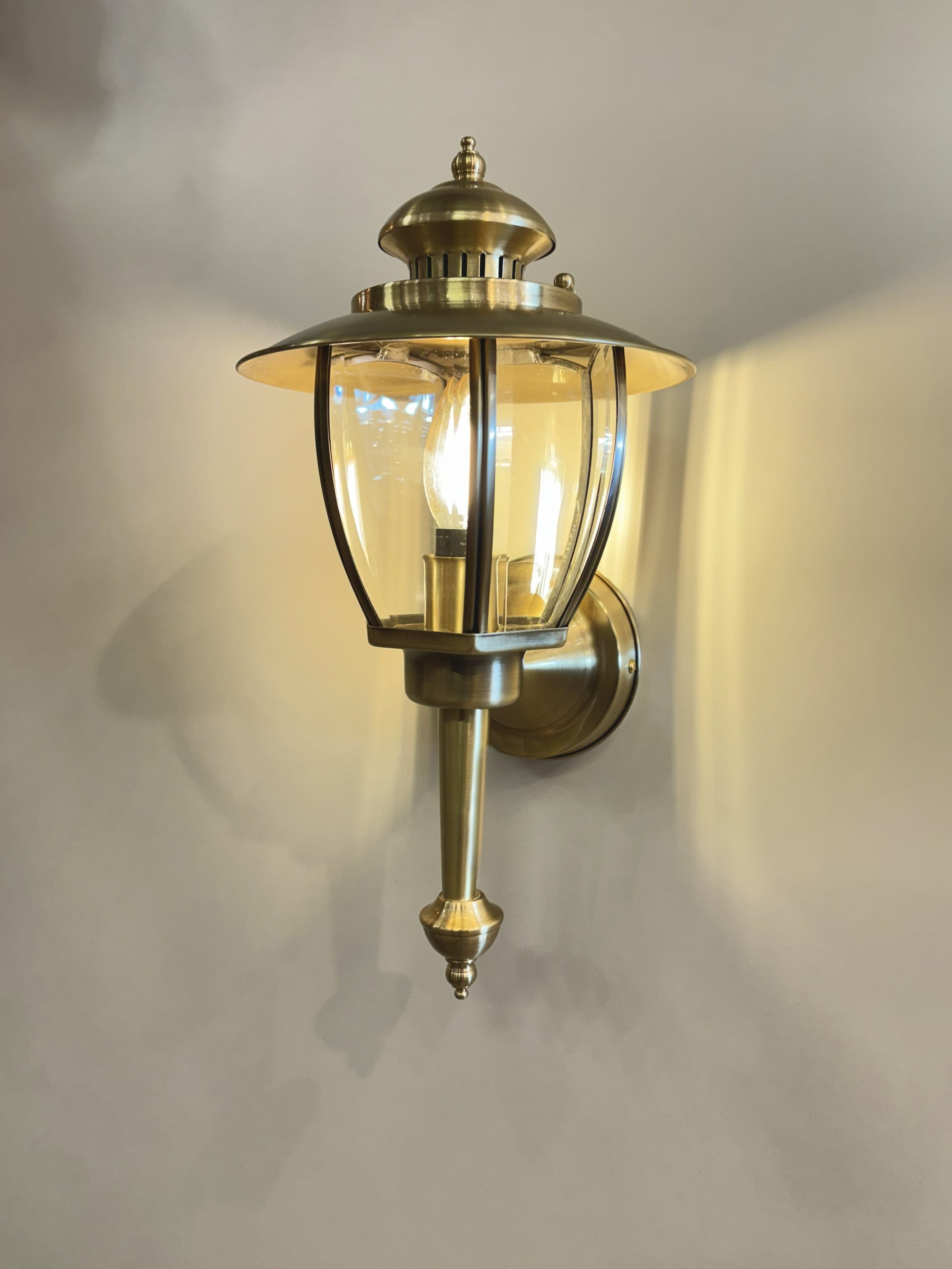 Arel Lighting ALGINET Handmade Brass Outdoor Wall Sconce