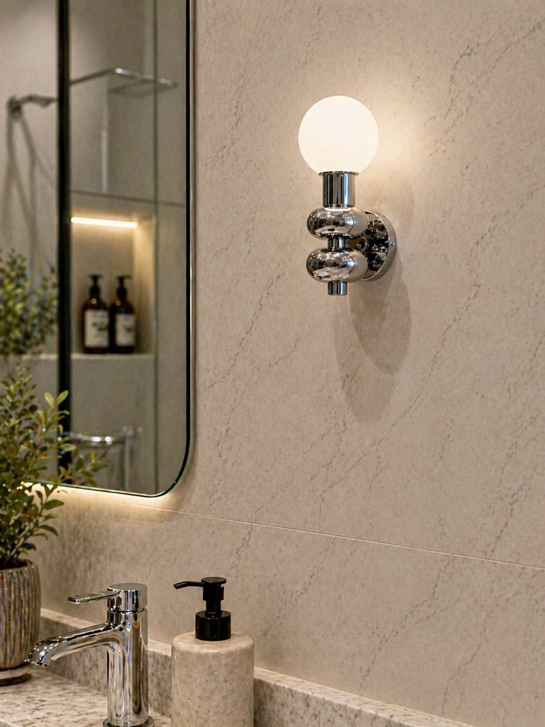 Arel Lighting ALZIRA Modern Globe Wall Light