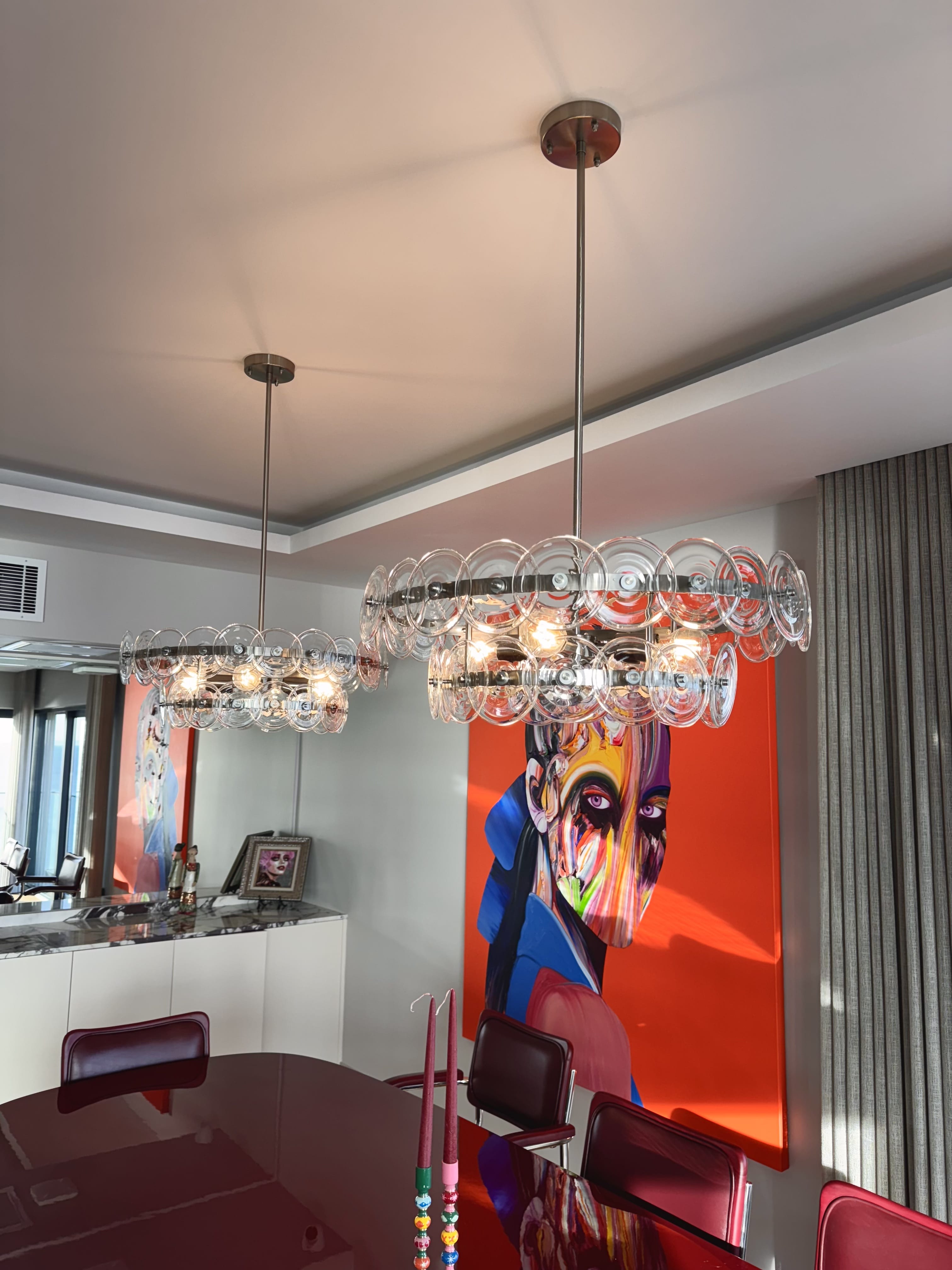 Arel Lighting ANNOT Fusion Glass Chandelier