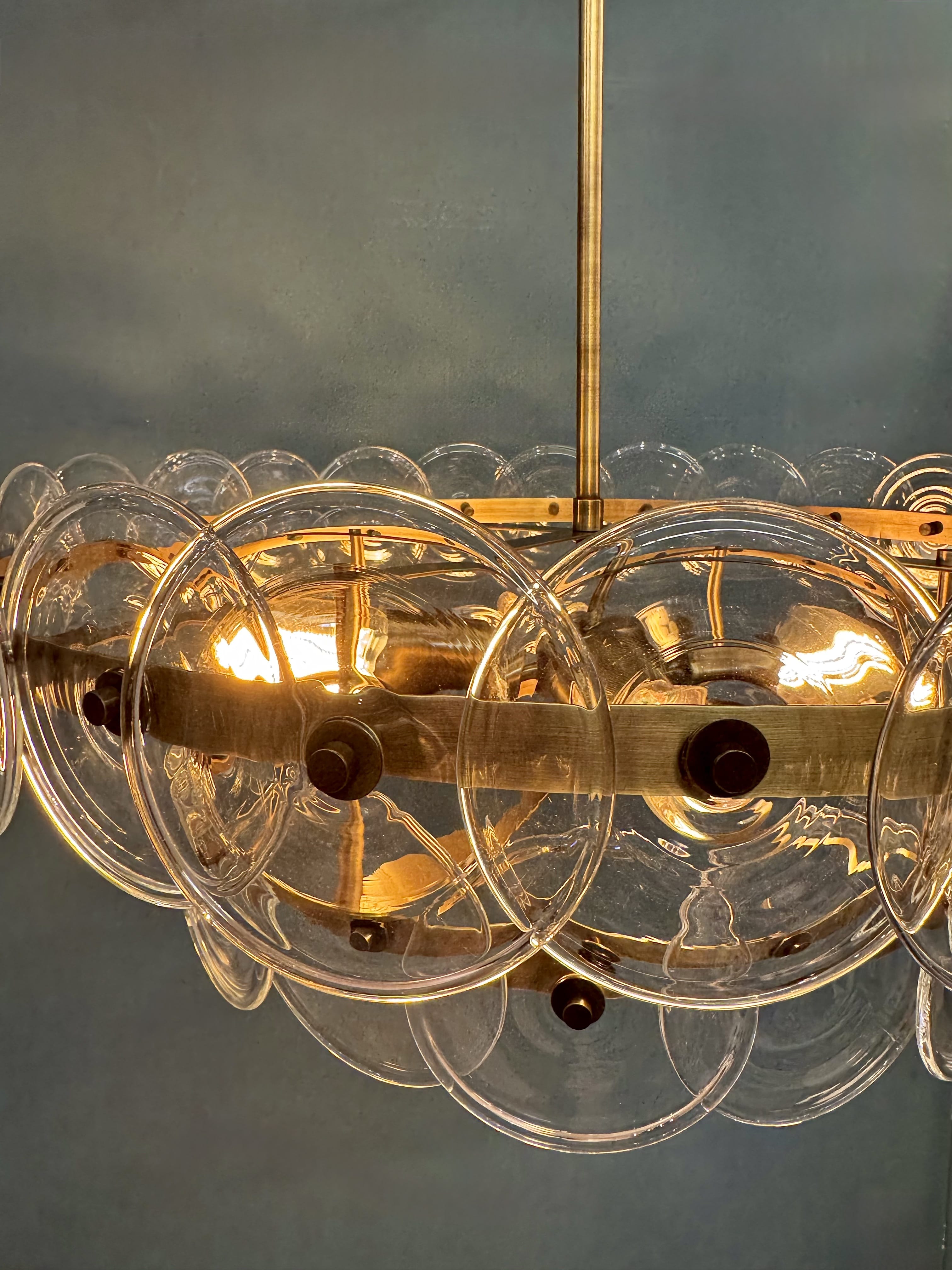 Arel Lighting ANNOT Fusion Glass Chandelier