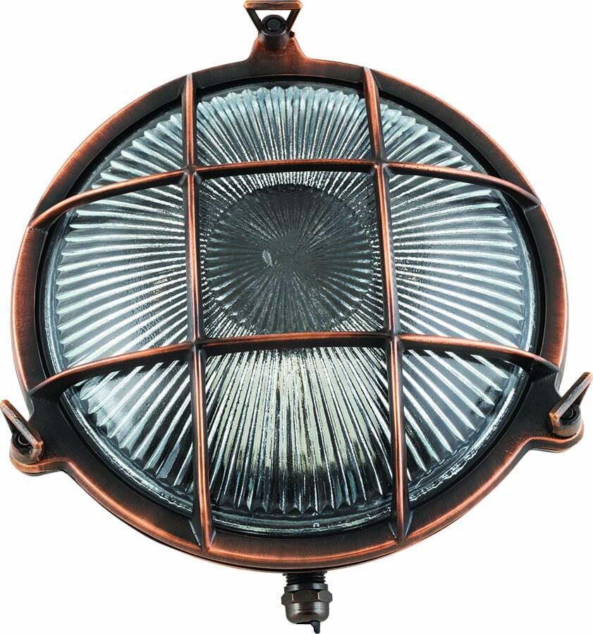 Arel Lighting Antique Copper PATIN GRANDE Nautical Ceiling Fixture