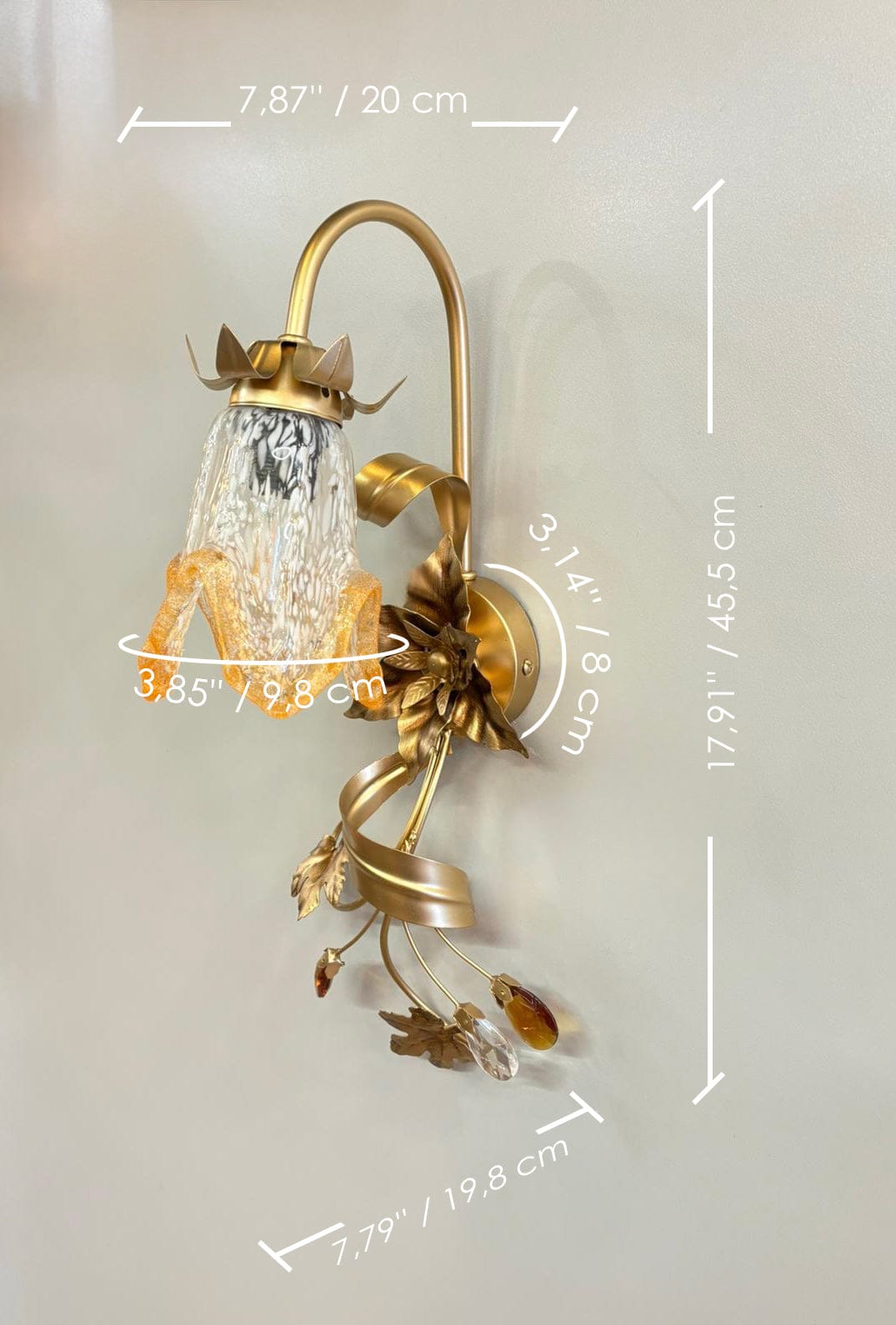 Arel Lighting ARMEN Flower Wall Sconce