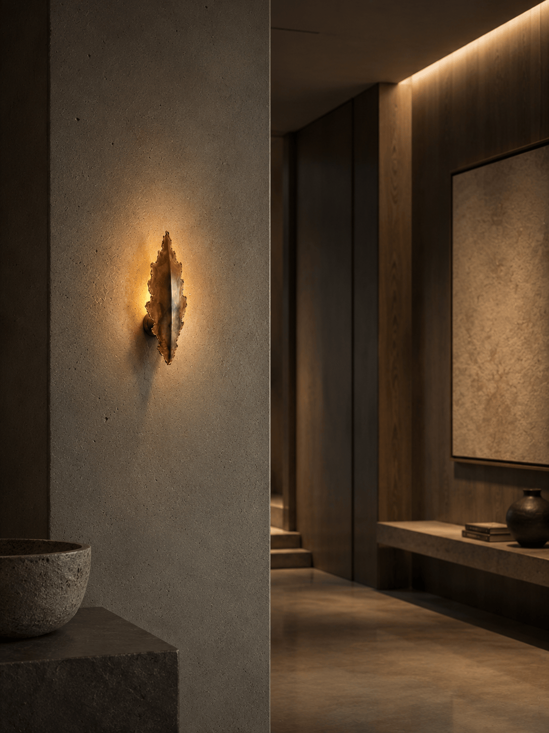 Arel Lighting AUGSBURG Brass Wall Sconce