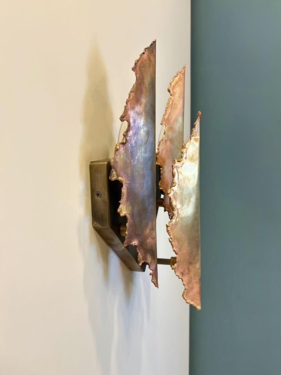 Arel Lighting AUGSBURG Triple Brass Wall Sconce