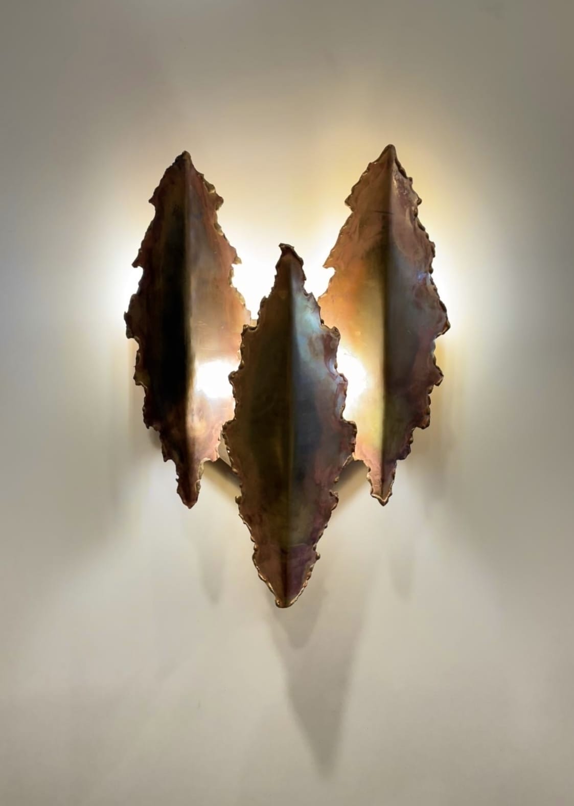 Arel Lighting AUGSBURG Triple Brass Wall Sconce