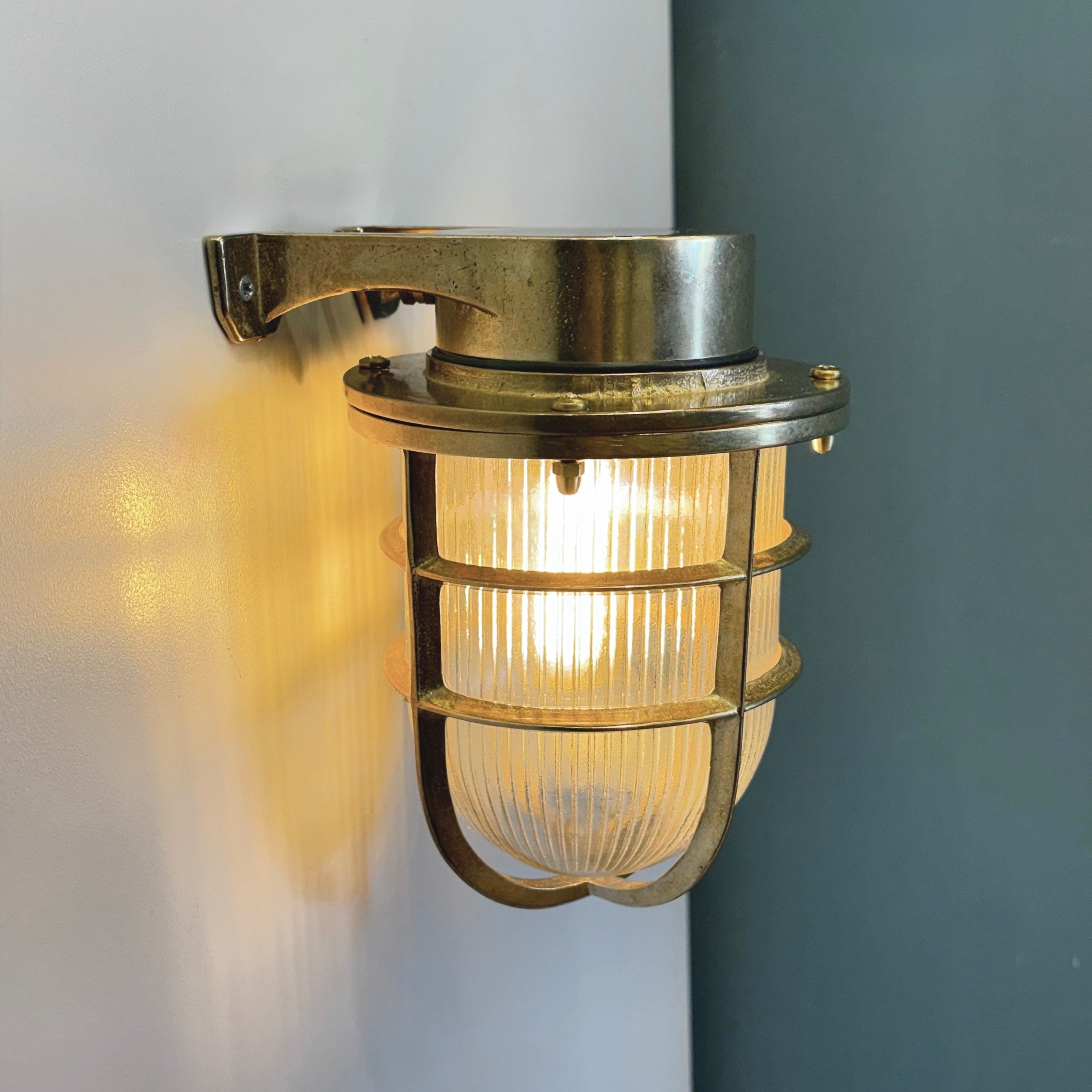 Arel Lighting BACENO GRANDE Brass Nautical Wall Sconce