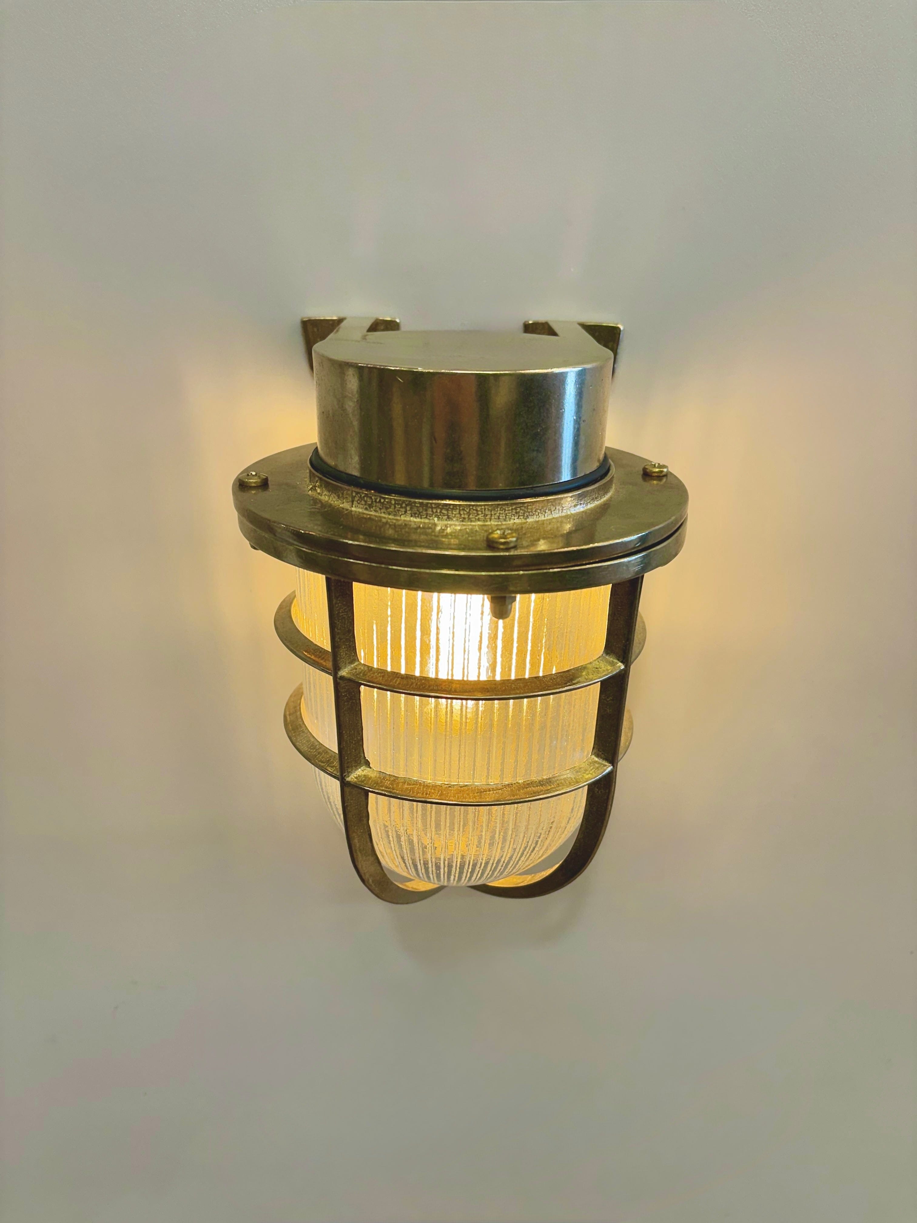 Arel Lighting BACENO GRANDE Brass Nautical Wall Sconce