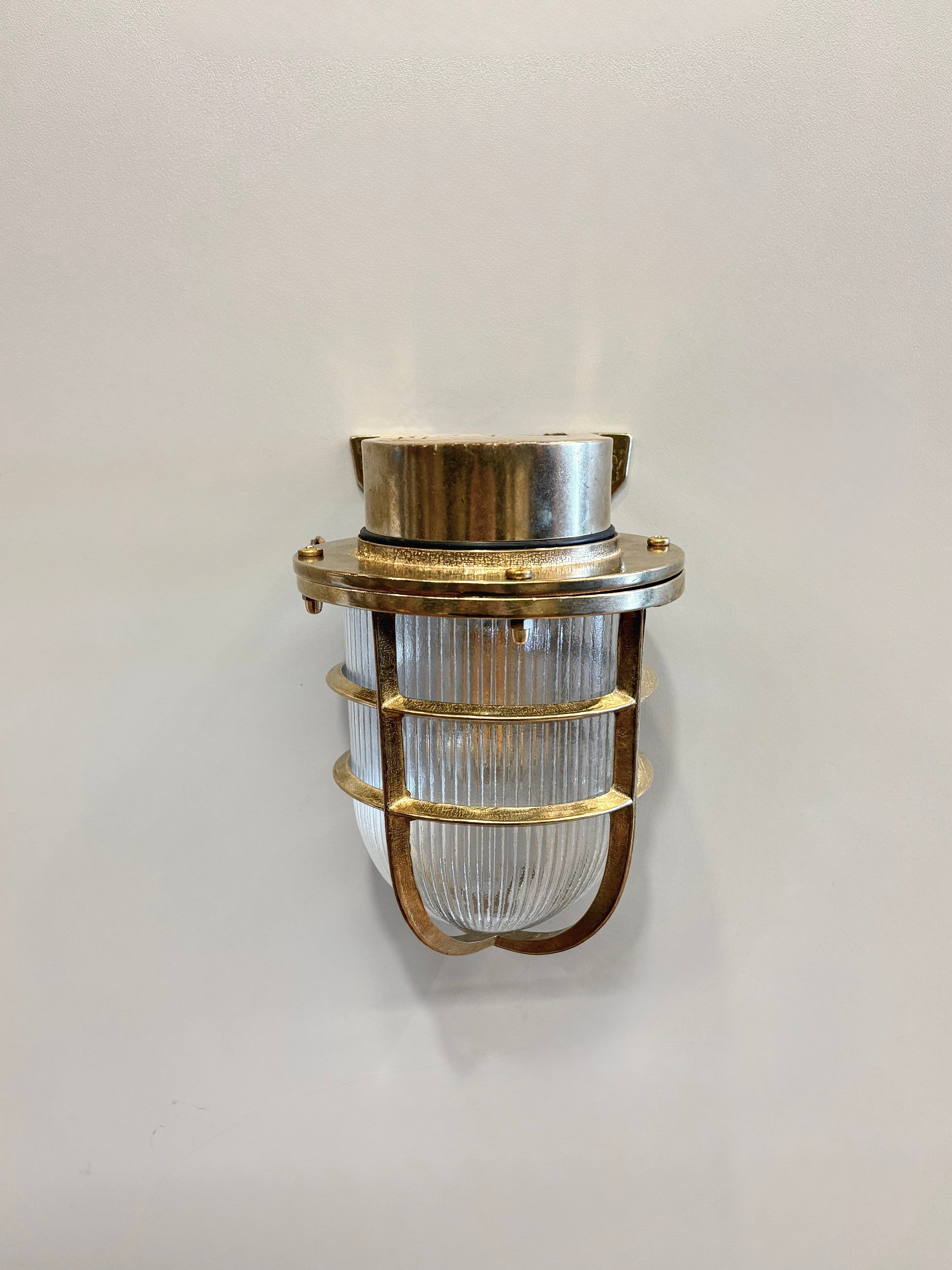 Arel Lighting BACENO GRANDE Brass Nautical Wall Sconce