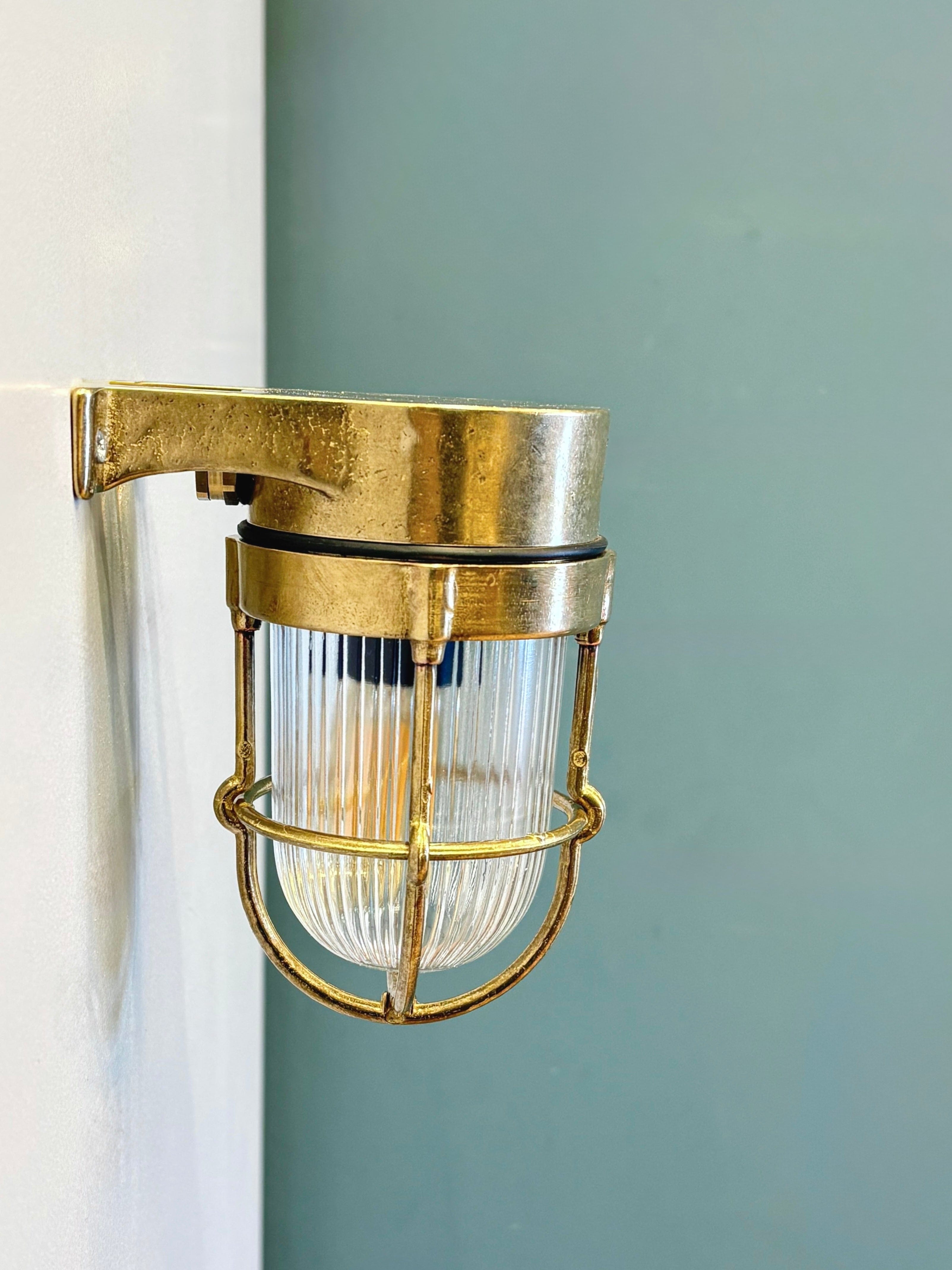 Arel Lighting BACENO MINI Brass Nautical Wall Sconce