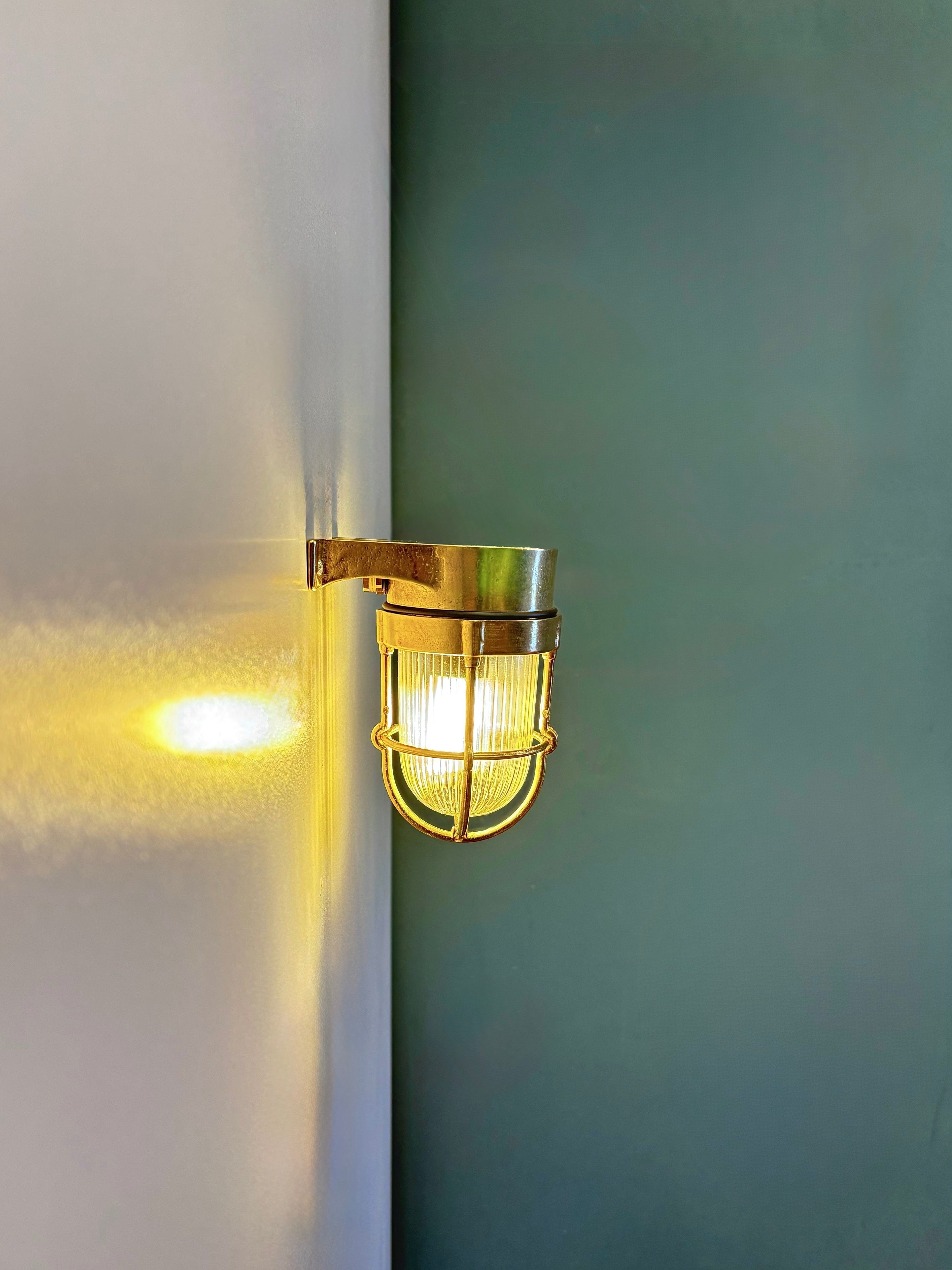 Arel Lighting BACENO MINI Brass Nautical Wall Sconce