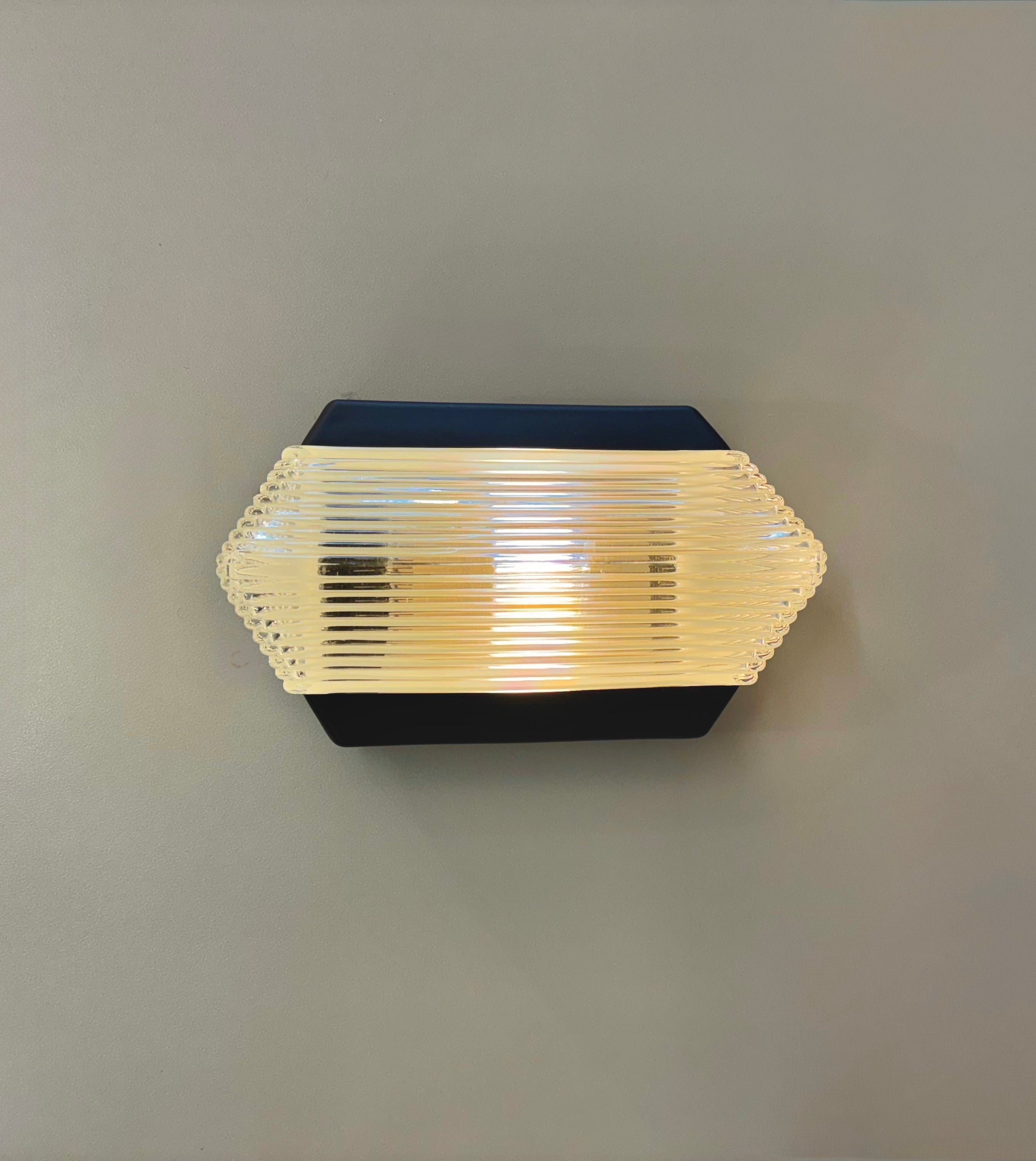 Arel Lighting Black KATERIN Art Deco Outdoor Wall Sconce