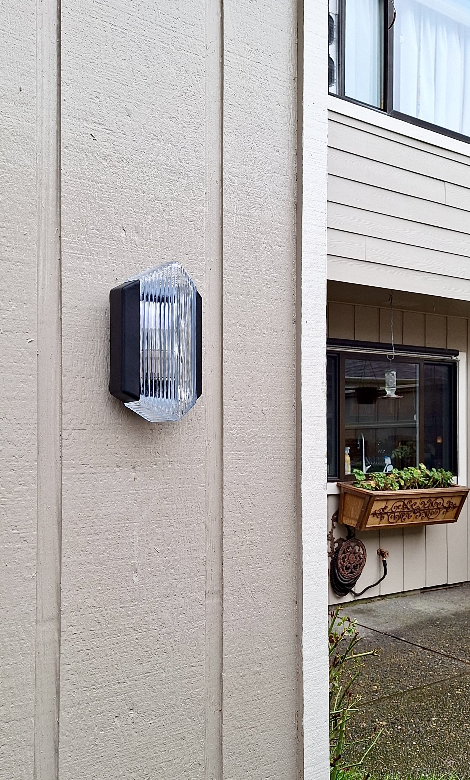 Arel Lighting Black KATERIN I Art Deco Outdoor Wall Sconce