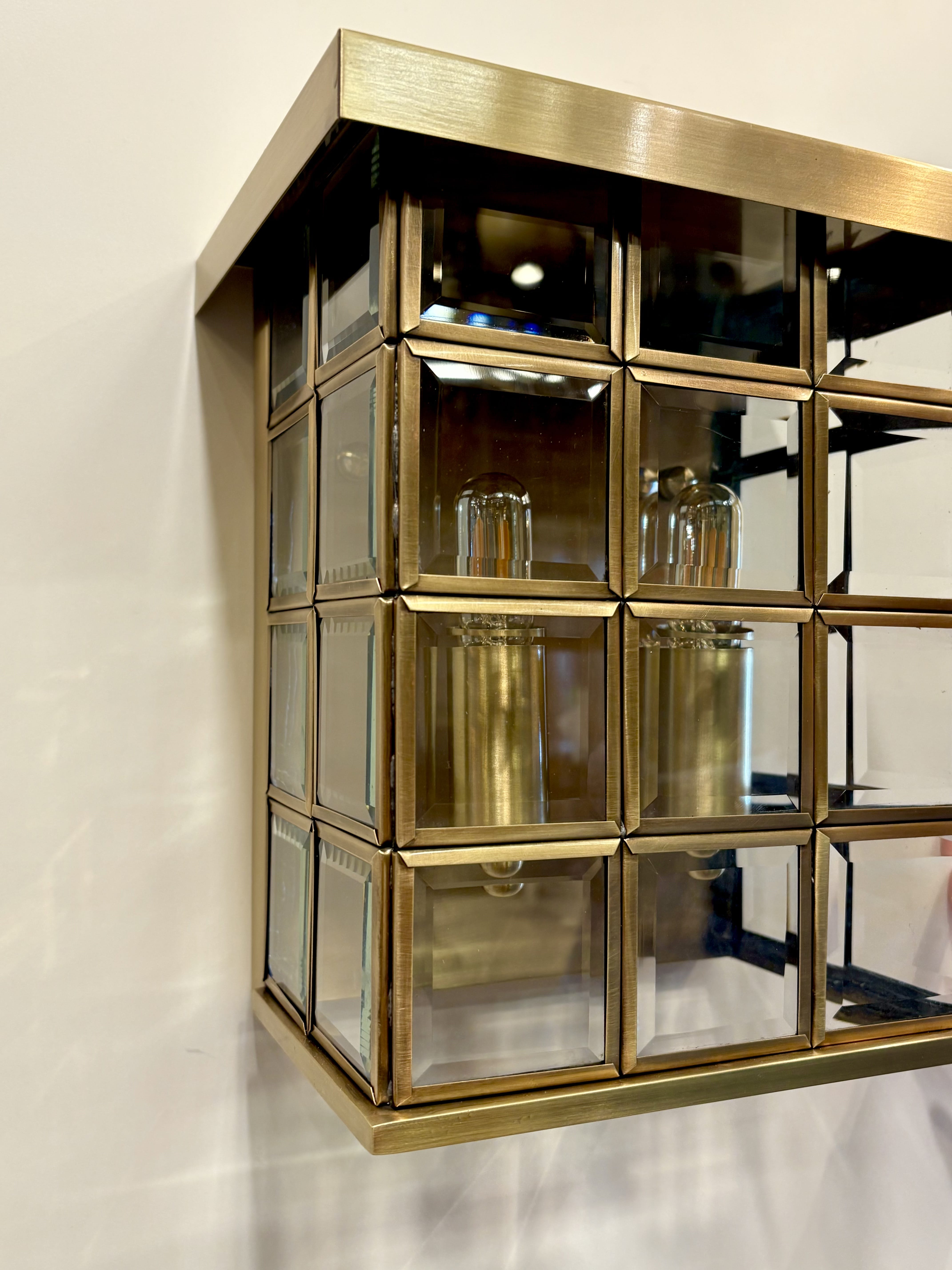 Arel Lighting Brass LLADE Brass Outdoor Wall Sconce
