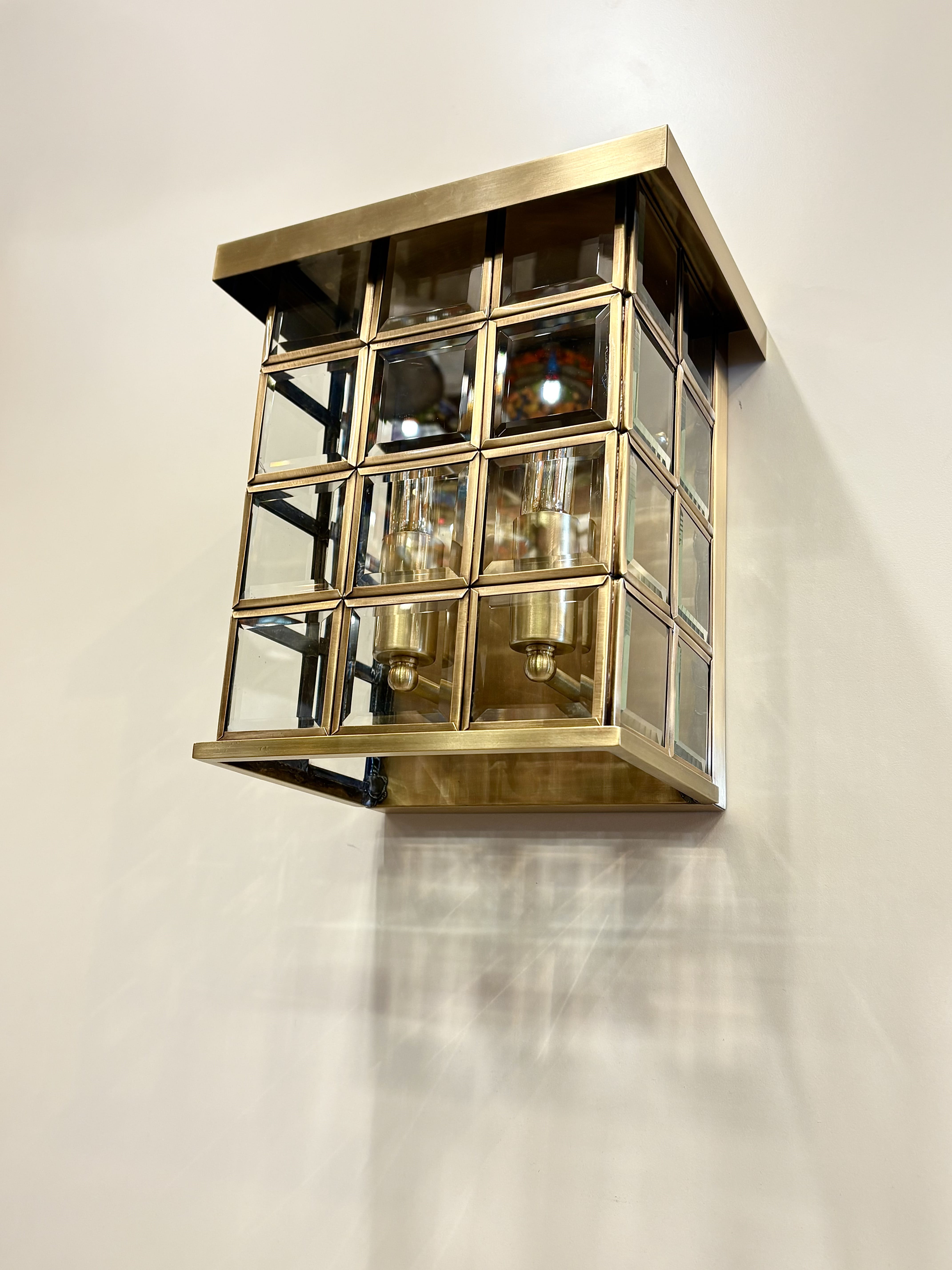 Arel Lighting Brass LLADE Brass Outdoor Wall Sconce