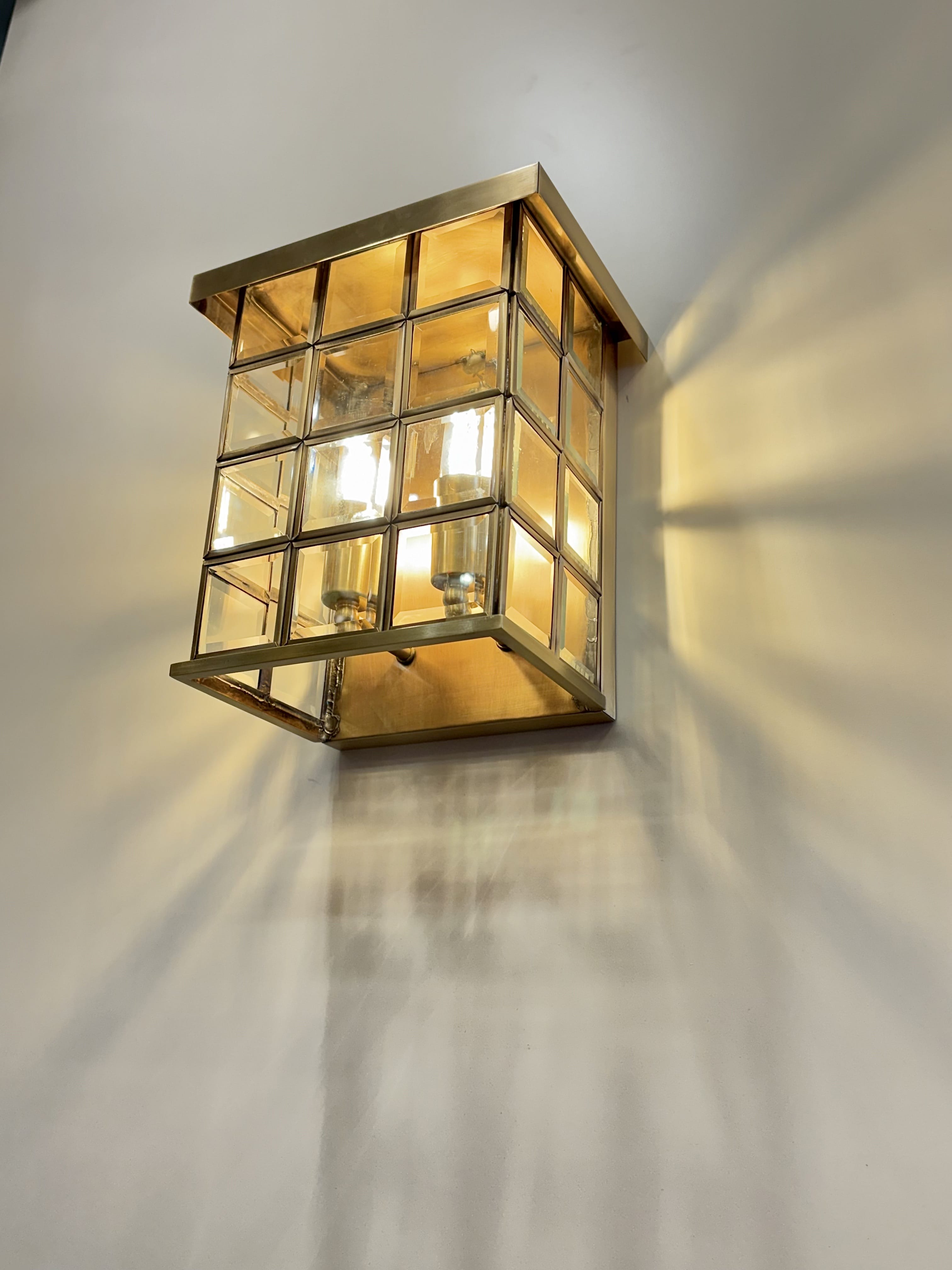 Arel Lighting Brass LLADE Brass Outdoor Wall Sconce