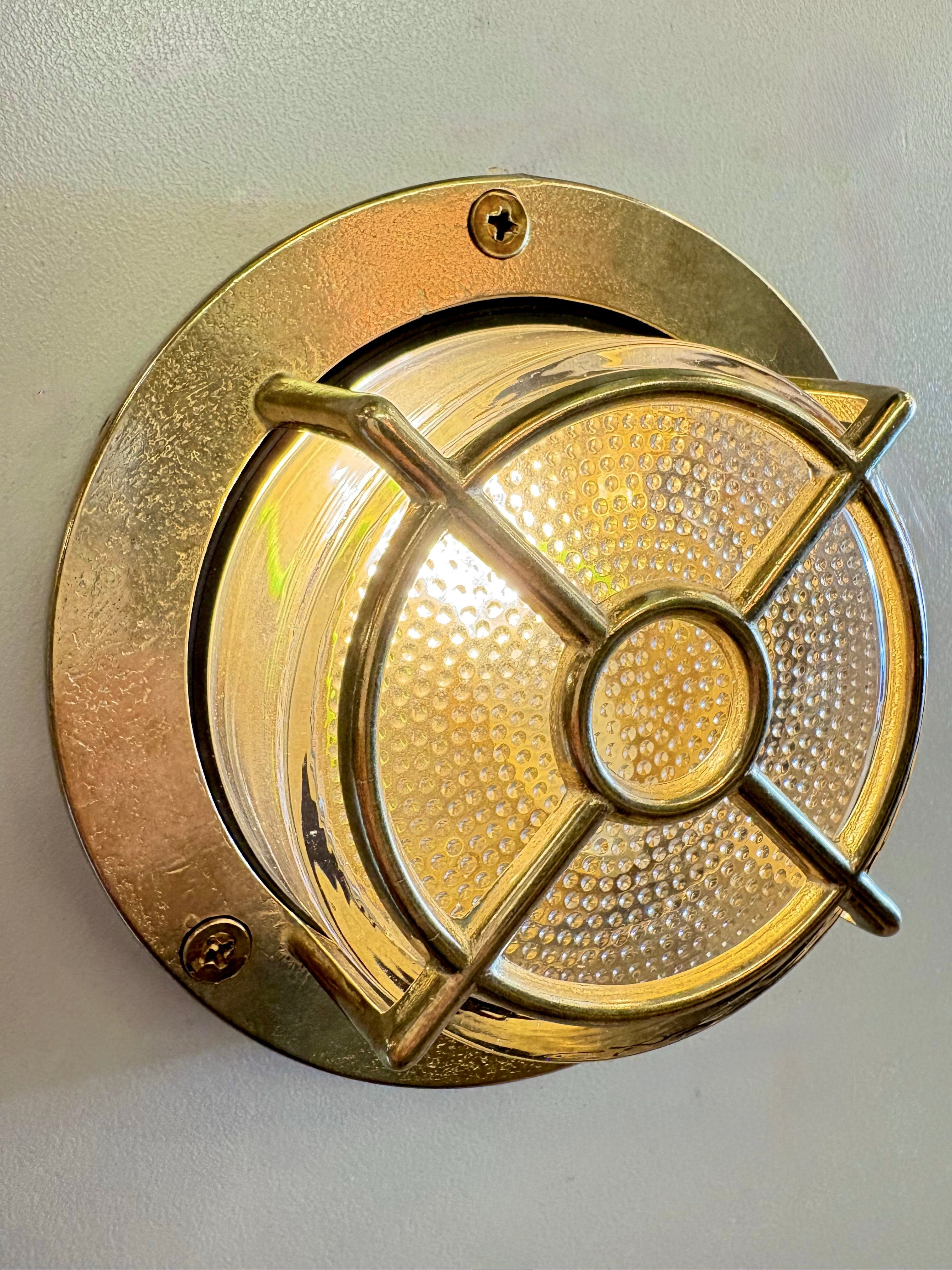 Arel Lighting Brass / Transparent URDARIA TARGET Nautical Wall Sconce
