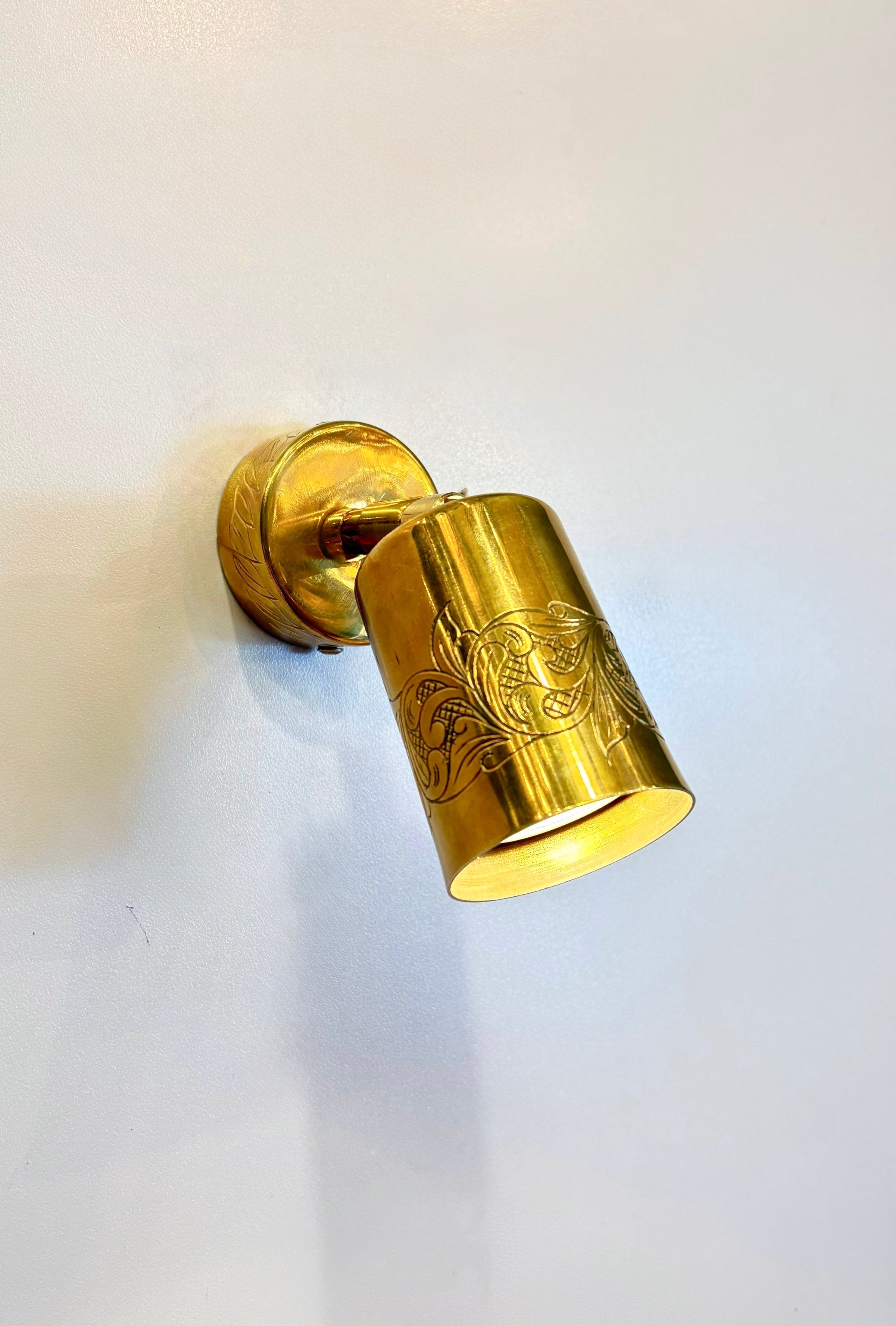 Arel Lighting BREST Brass Engraved Spot Lighting Fixture