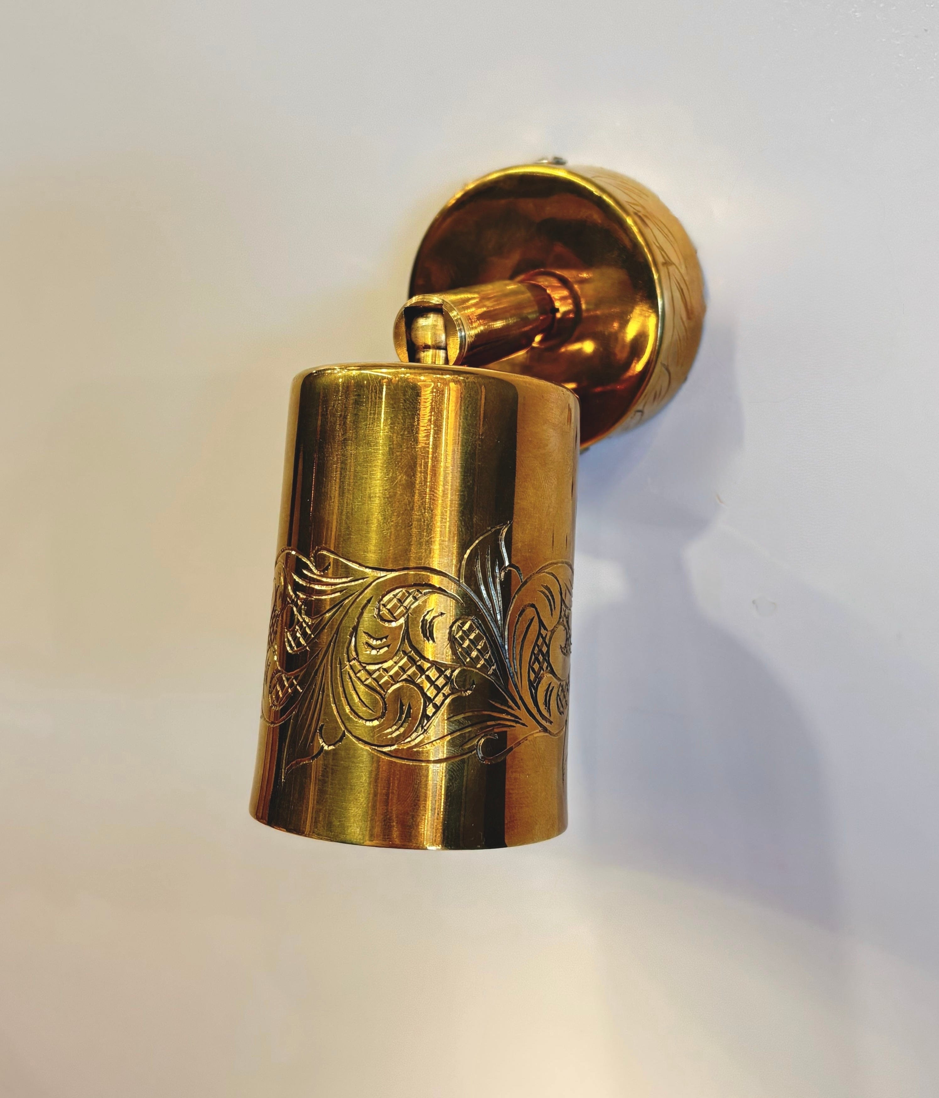 Arel Lighting BREST Brass Engraved Spot Lighting Fixture