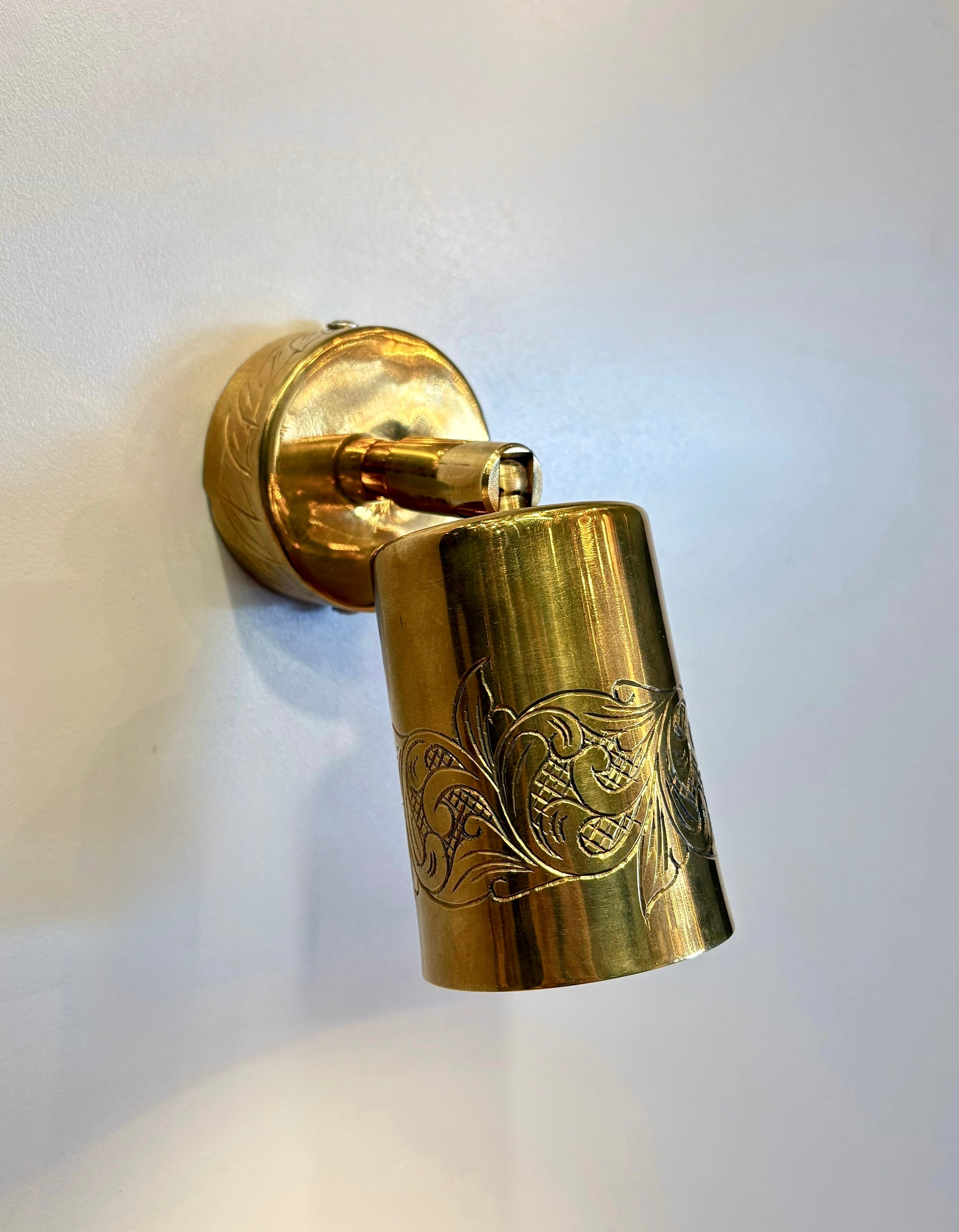 Arel Lighting BREST Brass Engraved Spot Lighting Fixture