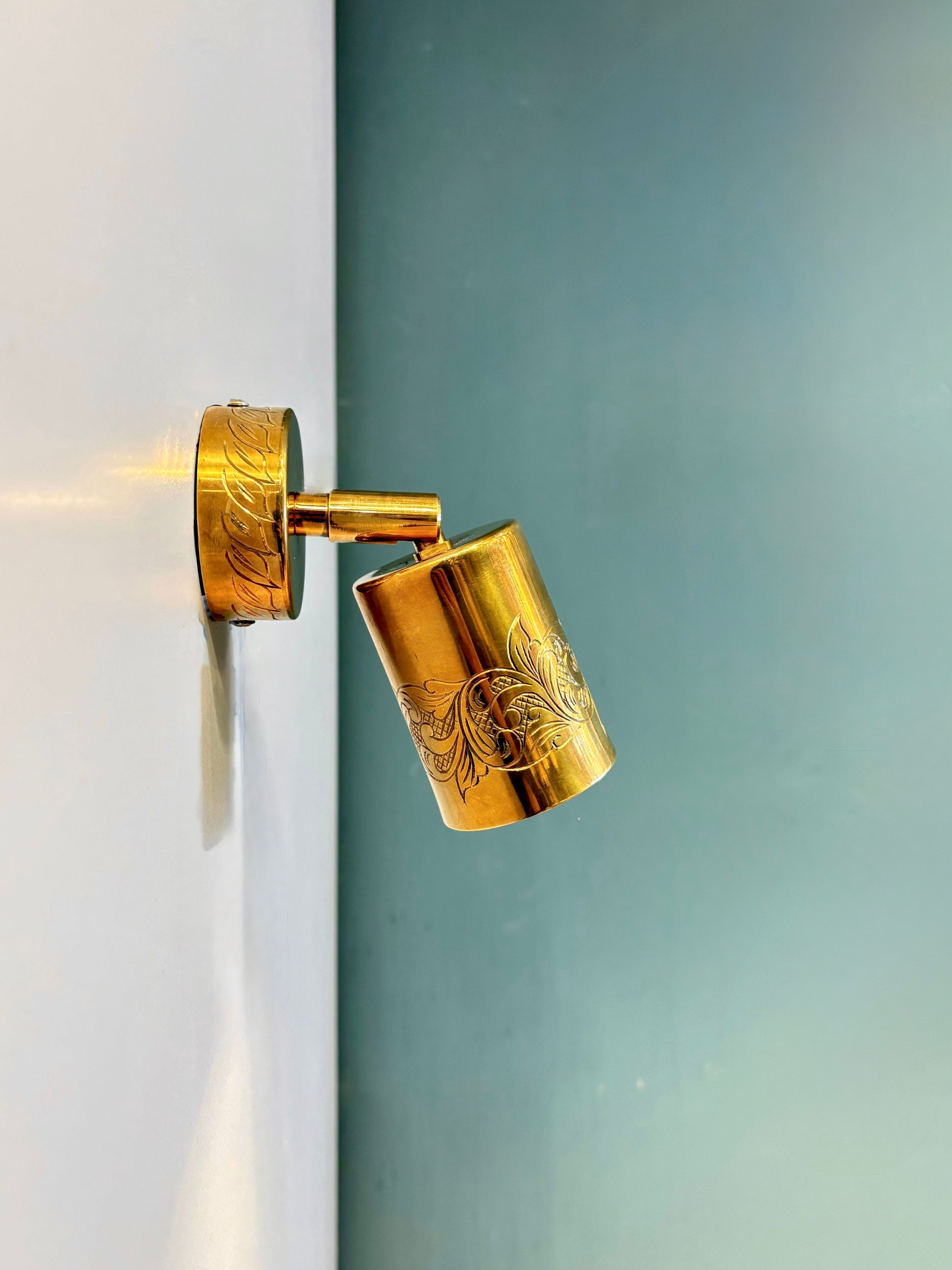 Arel Lighting BREST Brass Engraved Spot Lighting Fixture