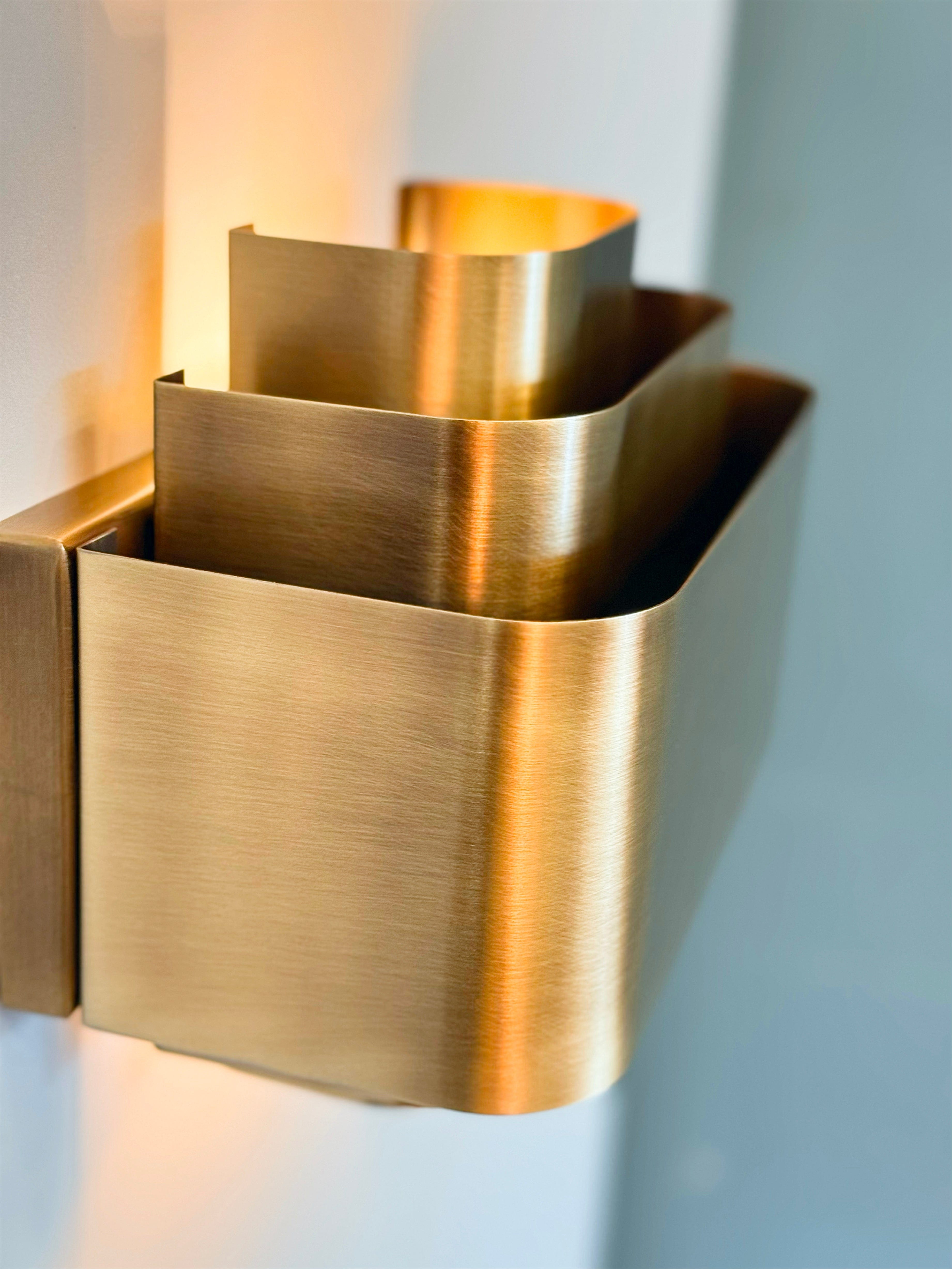 Arel Lighting Brushed Brass AREZZO Wall Sconce