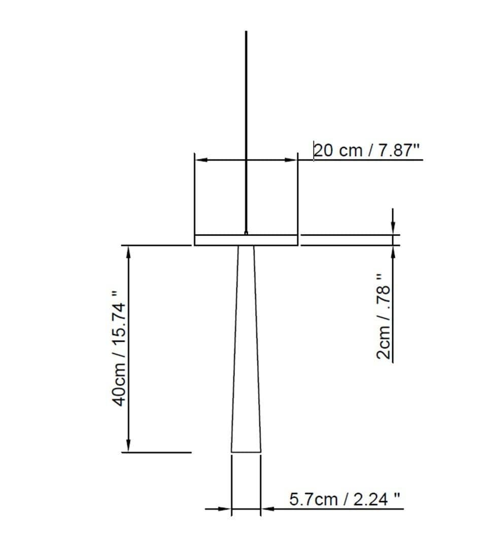 Arel Lighting BURGAS Single Pendant