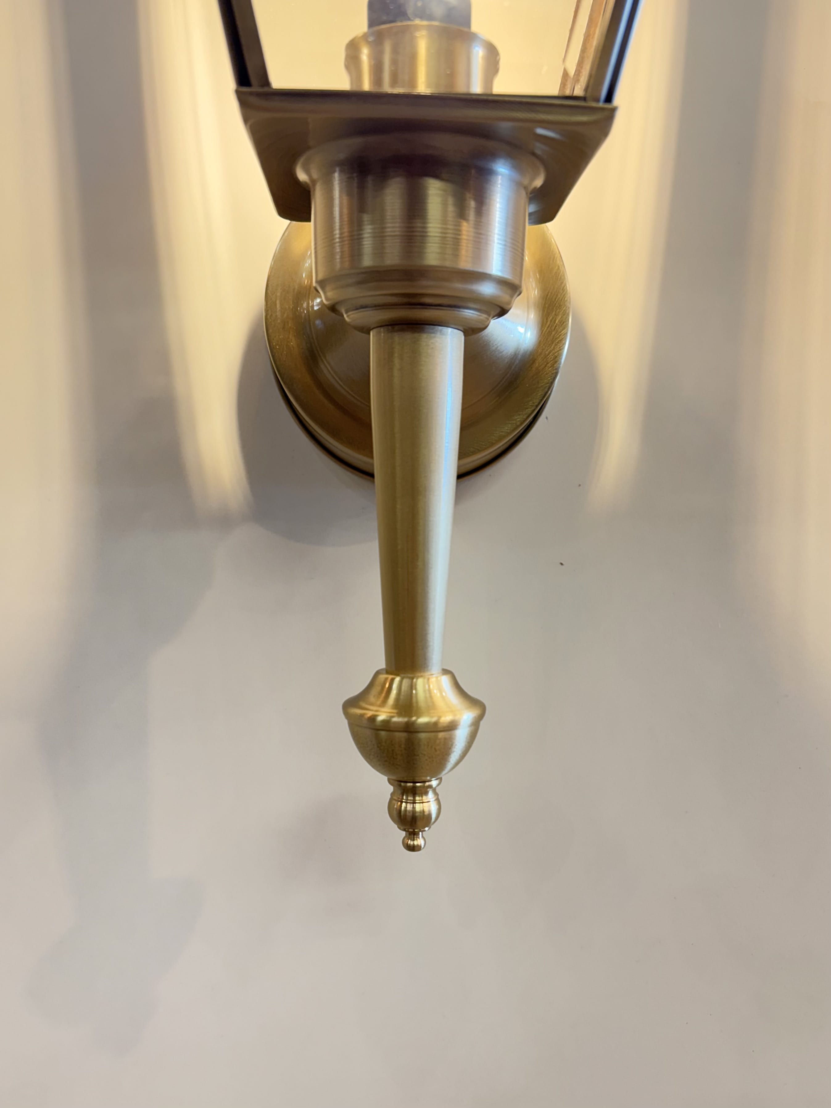 Arel Lighting CANTERS Handmade Brass Outdoor Wall Sconce