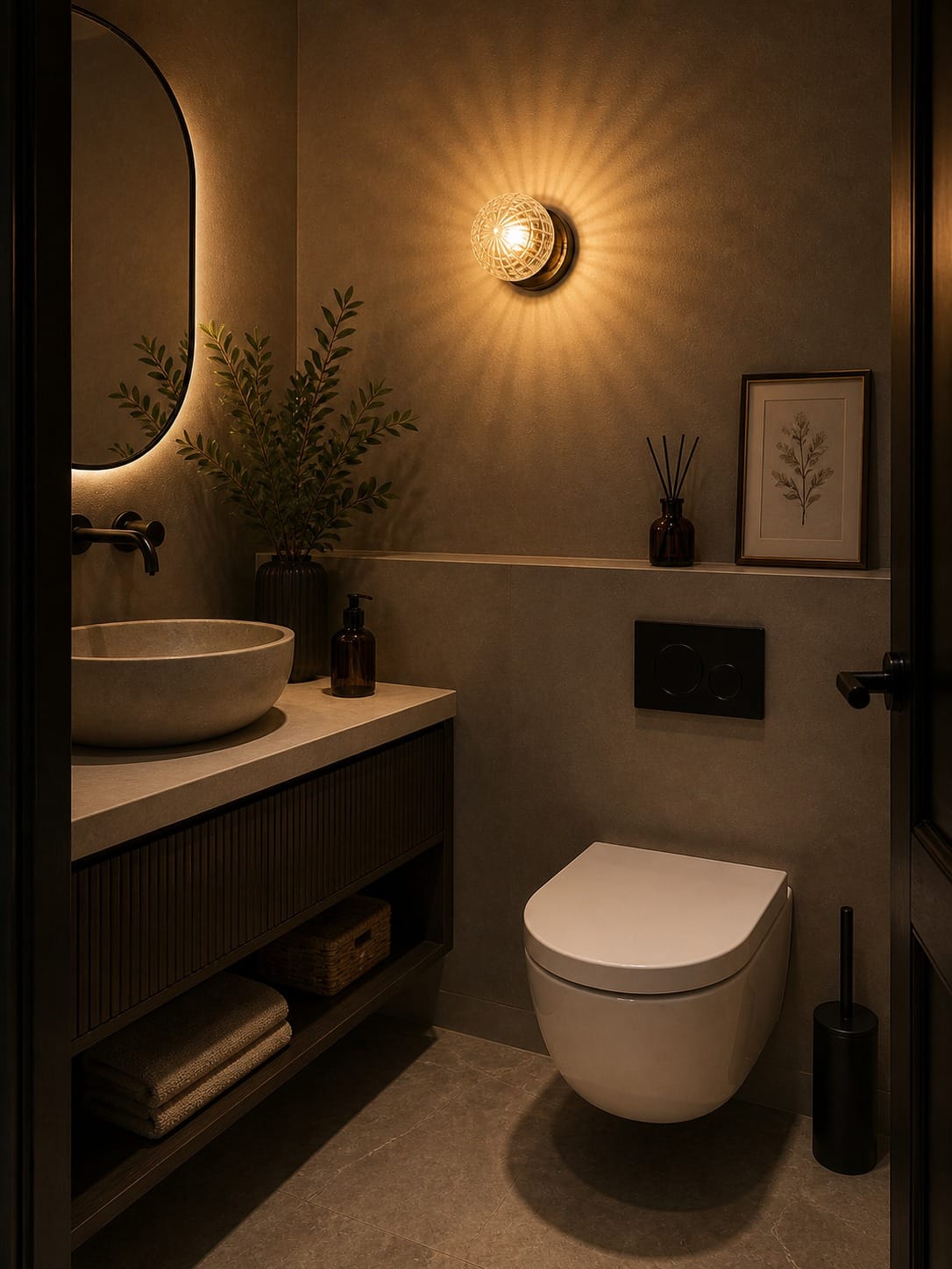 Arel Lighting CARLET Modern Globe Wall Sconce