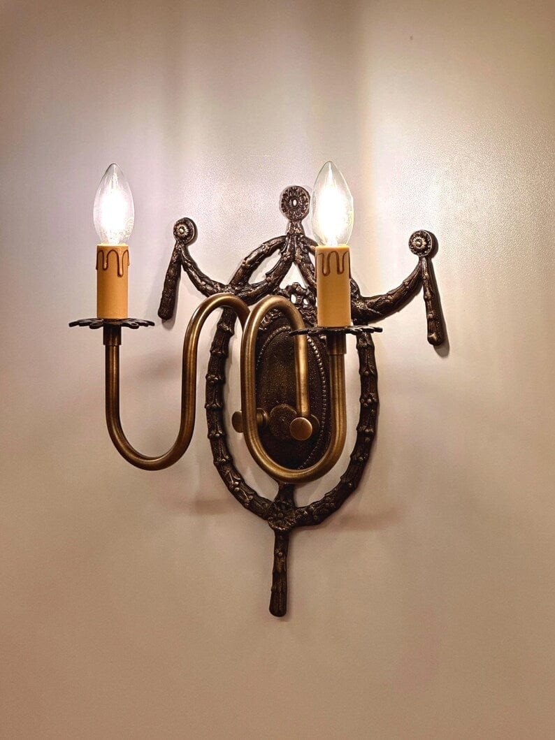 Arel Lighting CLUNY Brass Traditional Wall Sconce