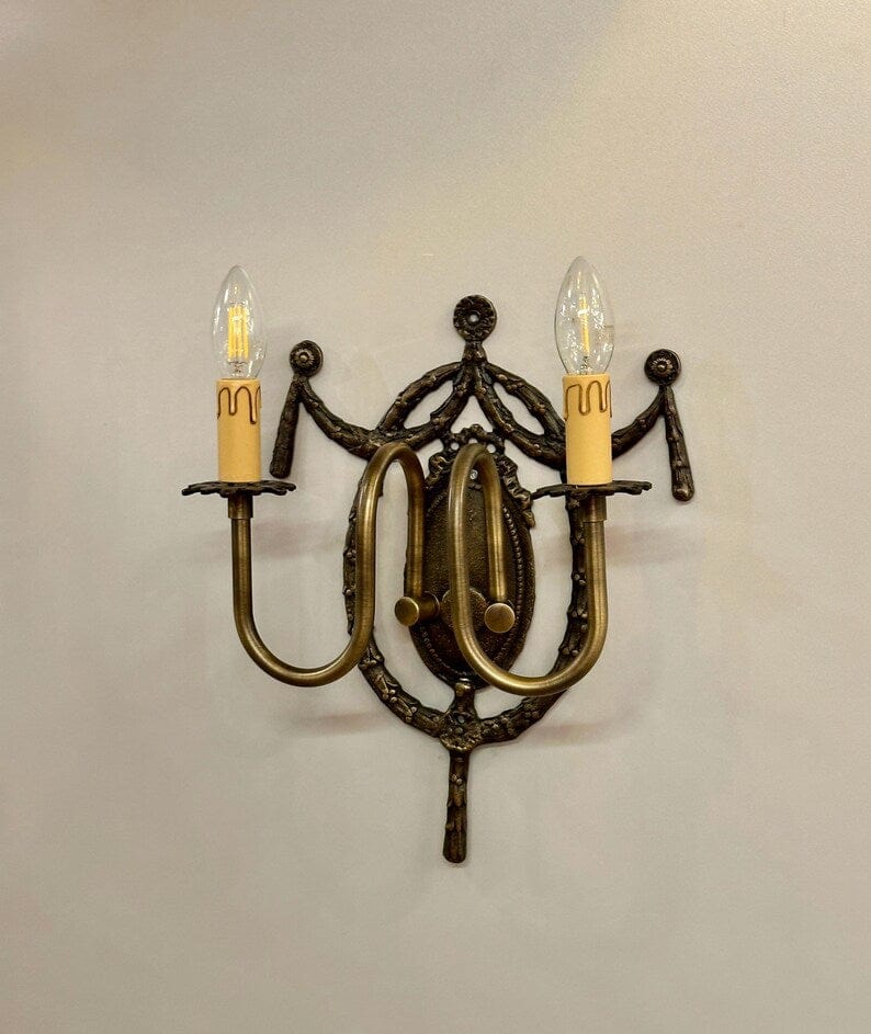 Arel Lighting CLUNY Brass Traditional Wall Sconce