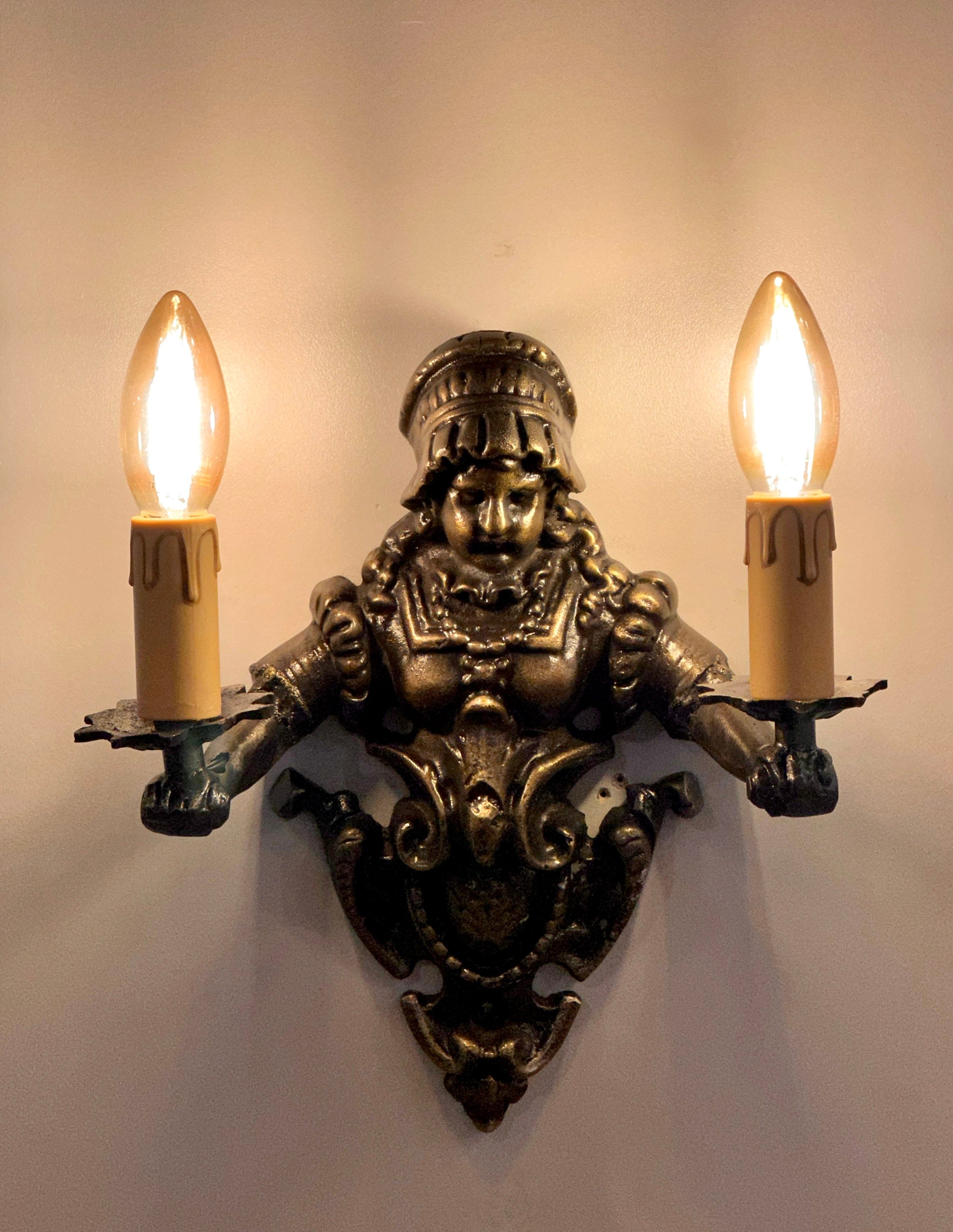 Arel Lighting CREUSOT Brass Traditional Wall Sconce