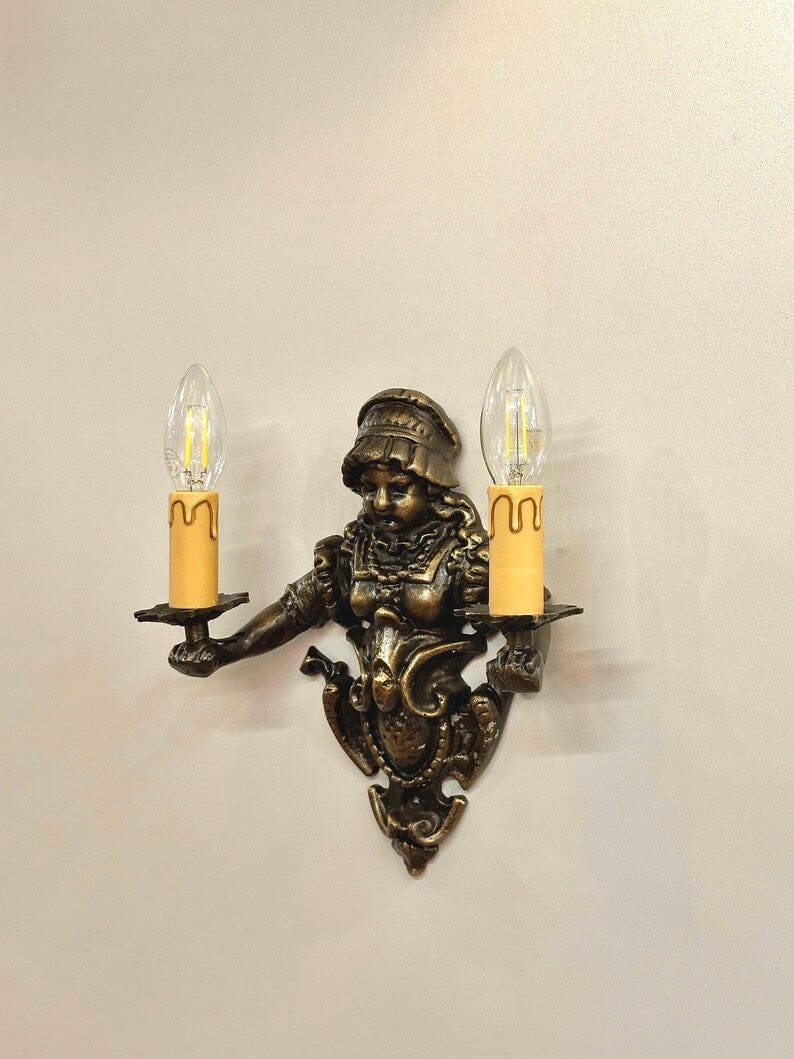 Arel Lighting CREUSOT Brass Traditional Wall Sconce