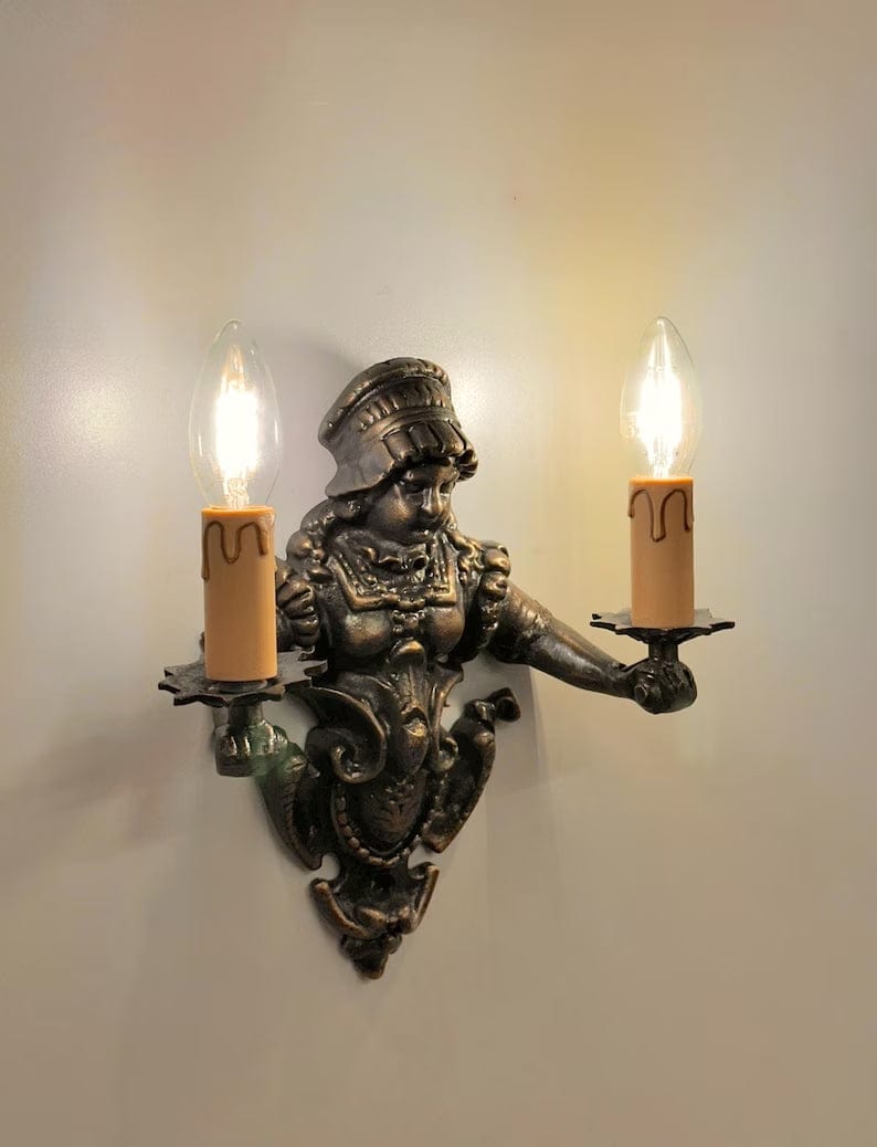 Arel Lighting CREUSOT Brass Traditional Wall Sconce