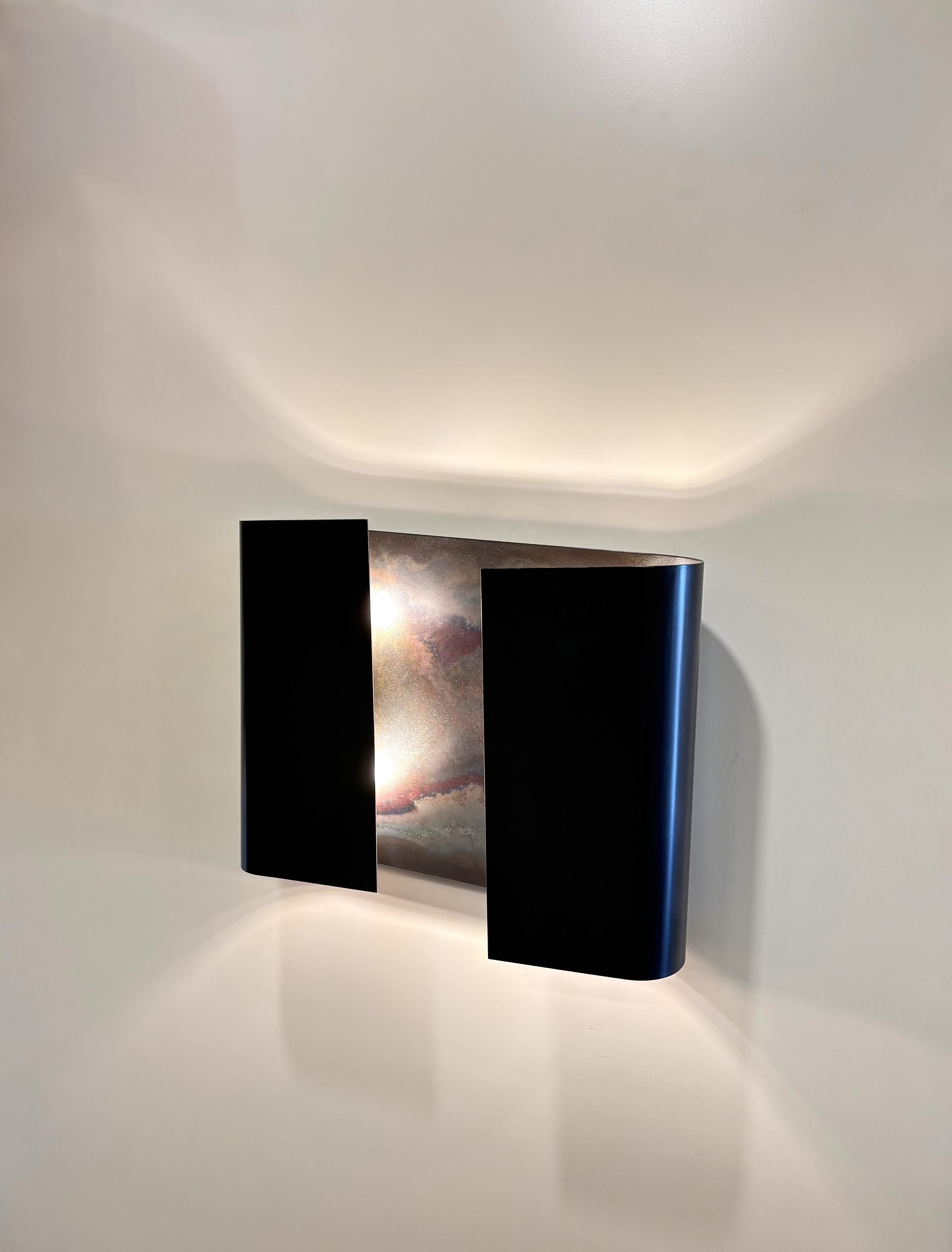 Arel Lighting Dark Antique Brass MONTANA Modern Wall Sconce