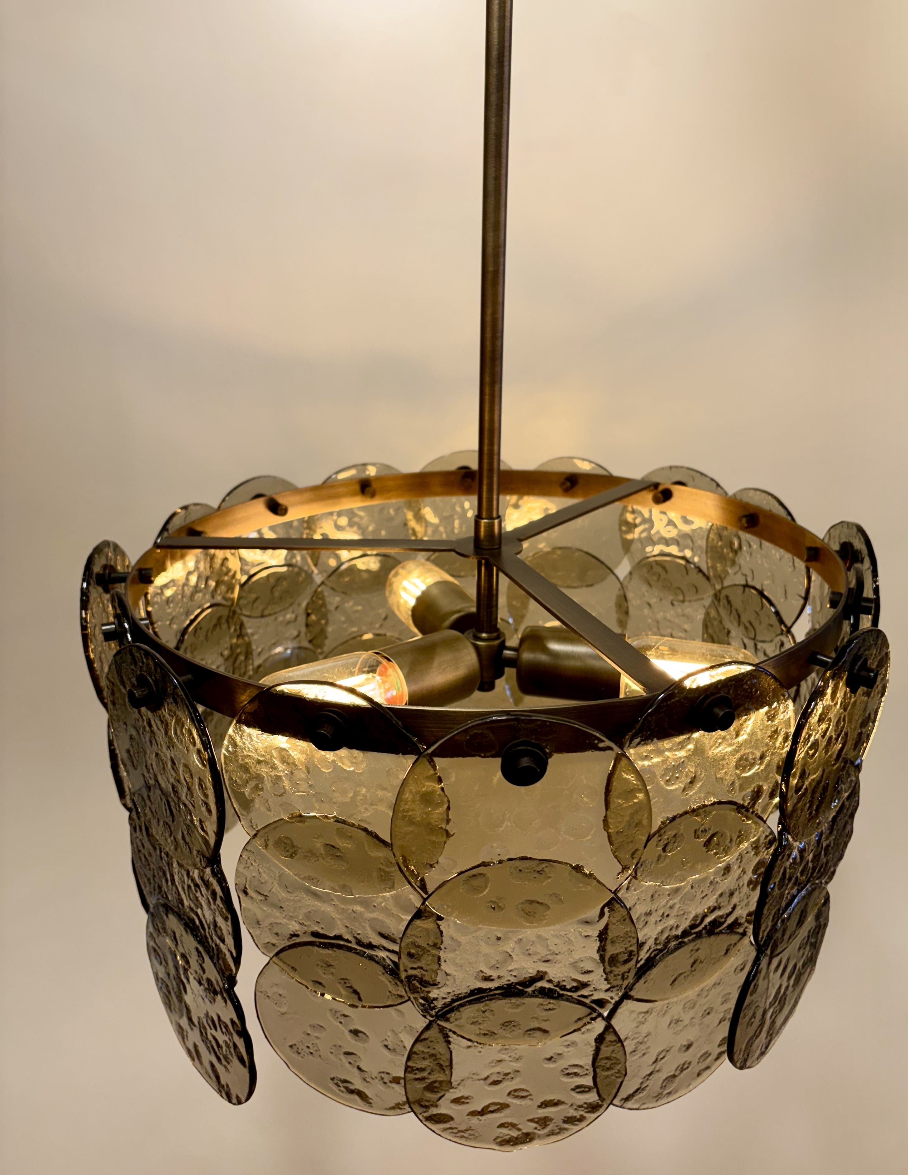 Arel Lighting FEMORE Murano Fusion Glass Chandelier