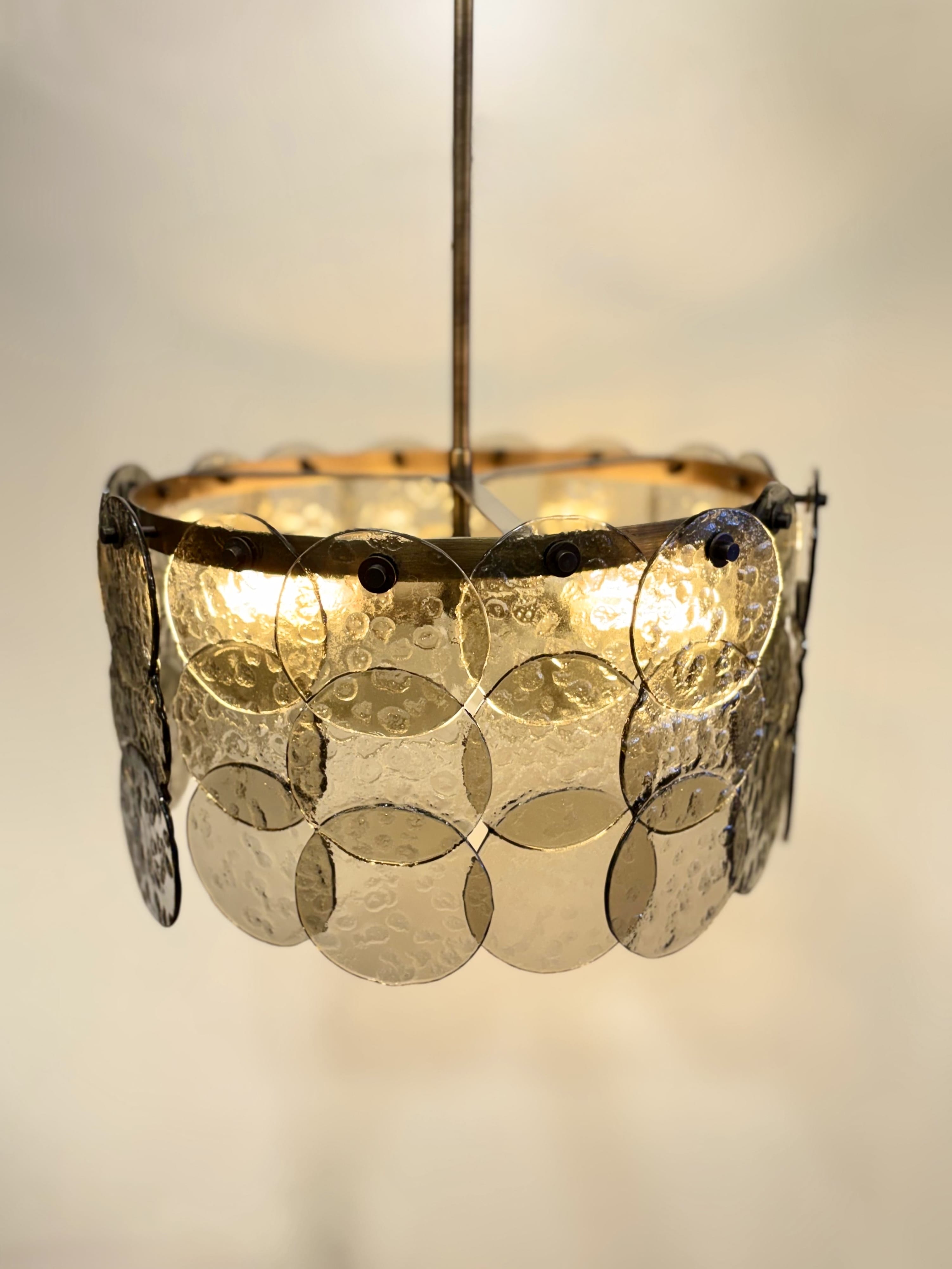 Arel Lighting FEMORE Murano Fusion Glass Chandelier