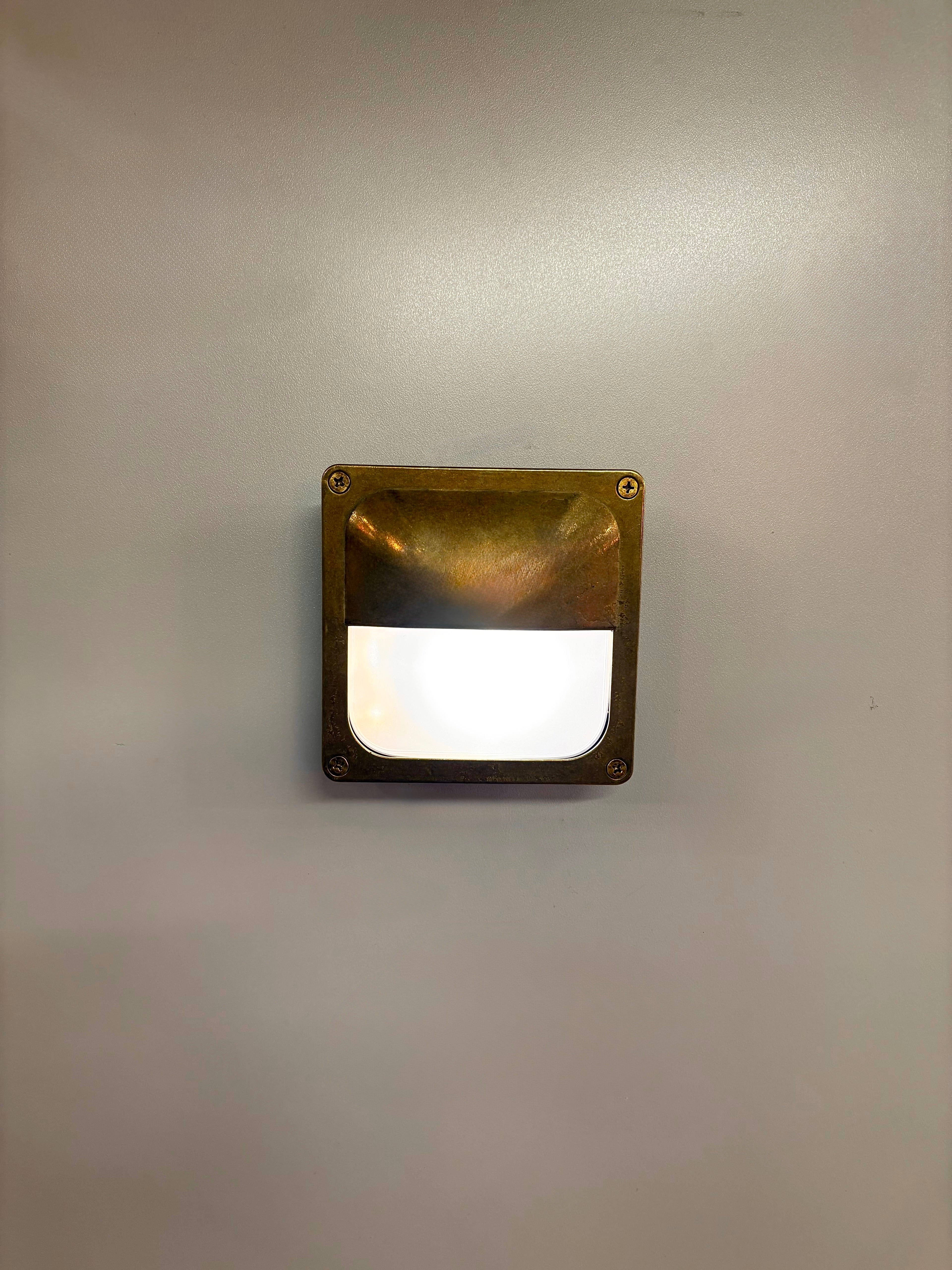 Arel Lighting FILAGA Handmade Brass Nautical Wall Sconce - IP64 Outdoor Light, Maritime Lighting