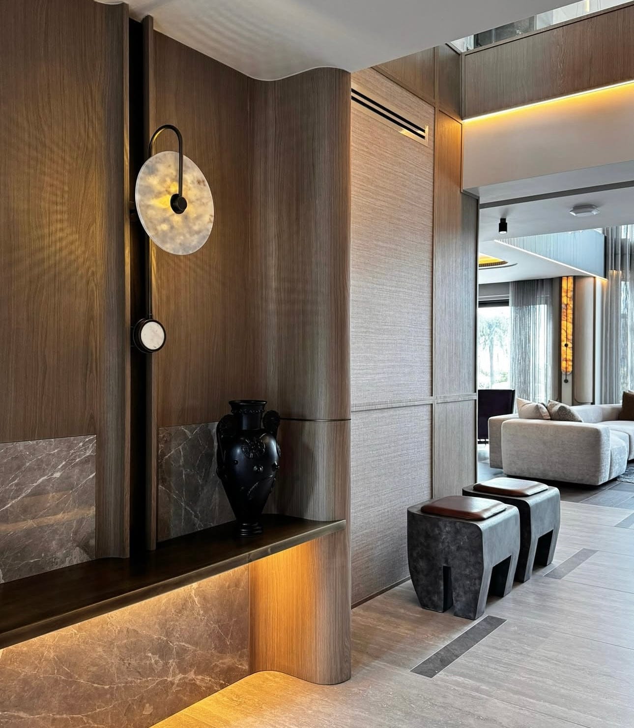 Arel Lighting GELA Marble Sconce