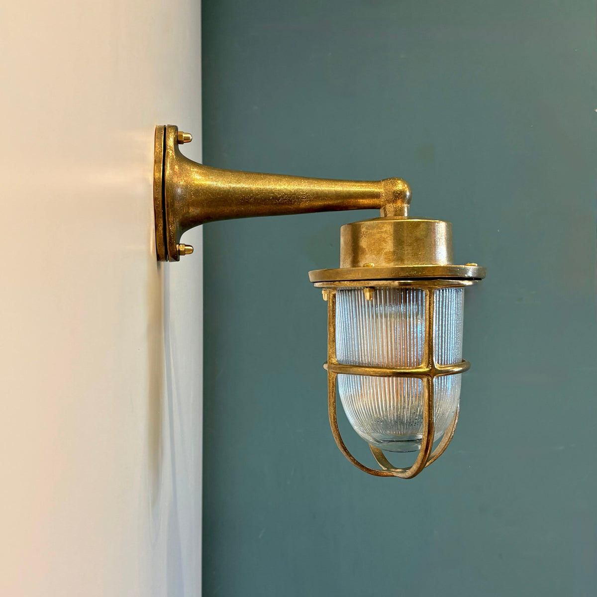 Arel Lighting GRAB Brass Nautical Wall Sconce