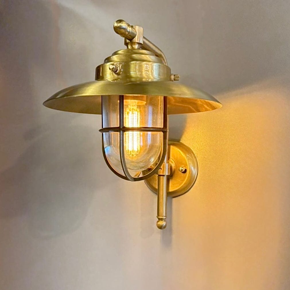 Arel Lighting ISIDRE Handmade Brass Outdoor Wall Sconce
