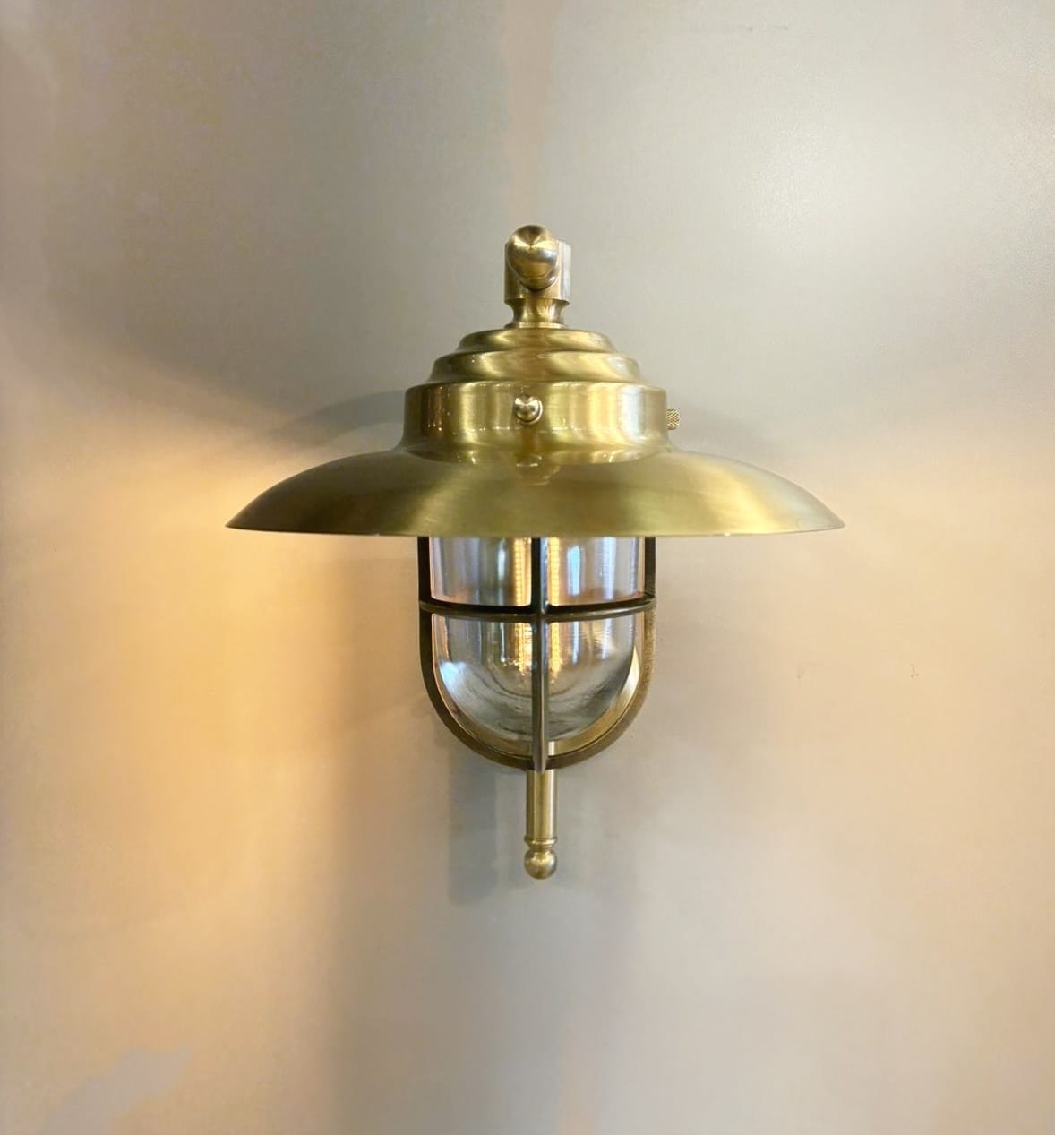 Arel Lighting ISIDRE Handmade Brass Outdoor Wall Sconce