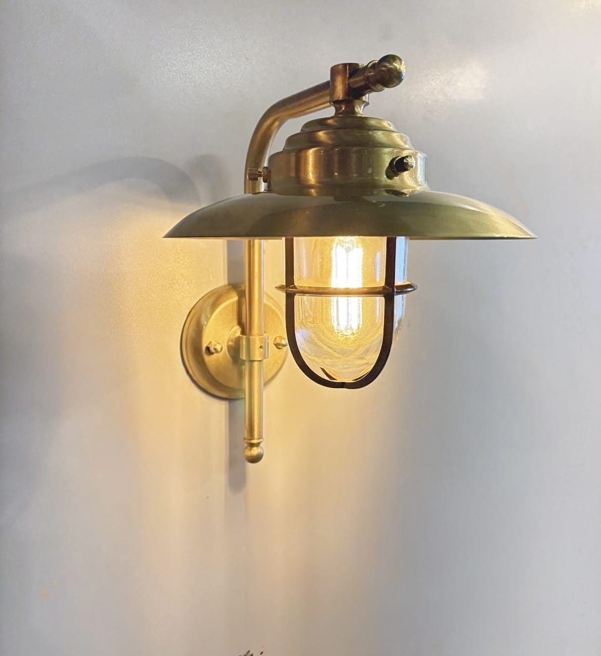 Arel Lighting ISIDRE Handmade Brass Outdoor Wall Sconce