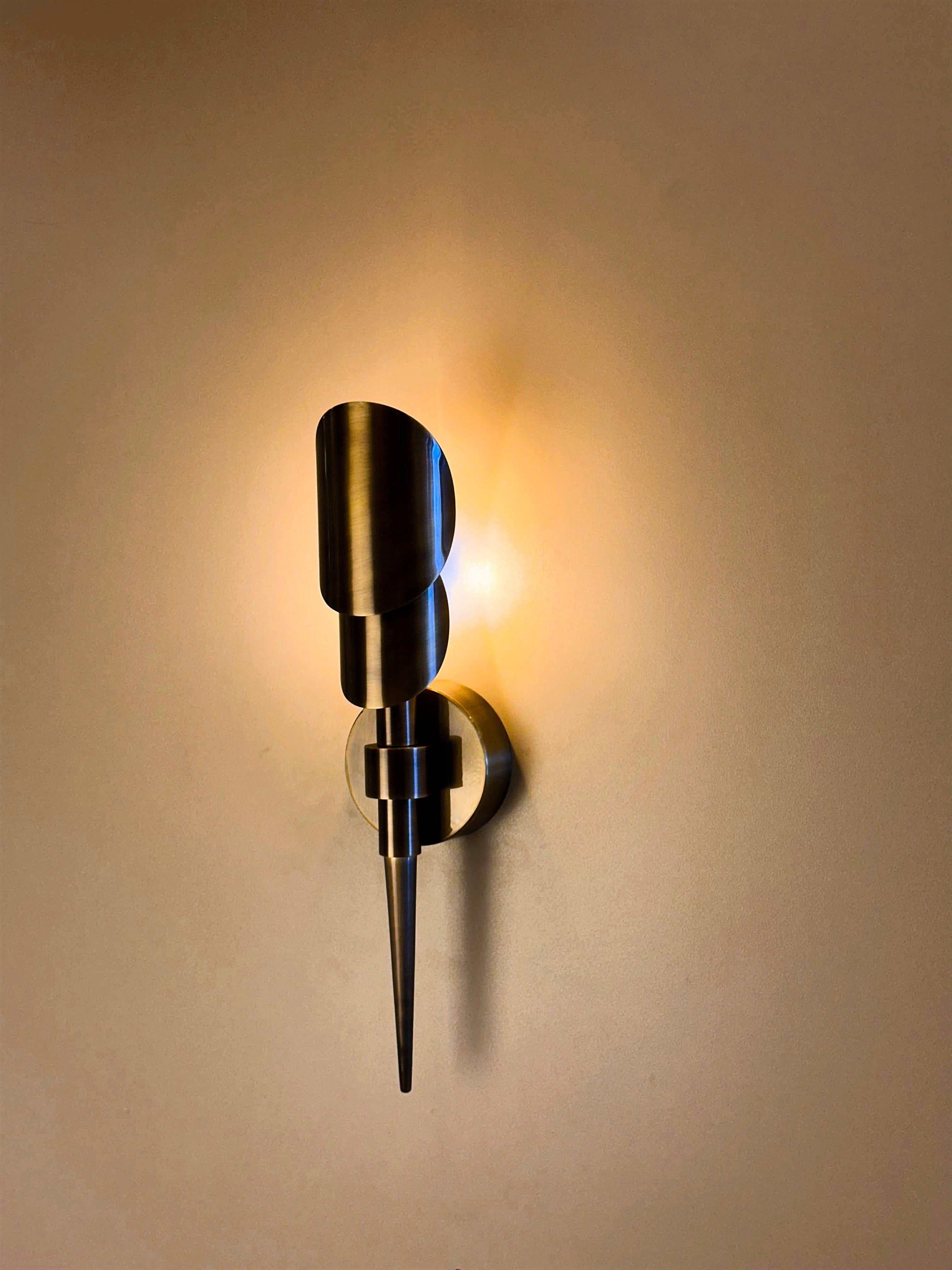 Arel Lighting lighting Tereque Brass Wall Sconce