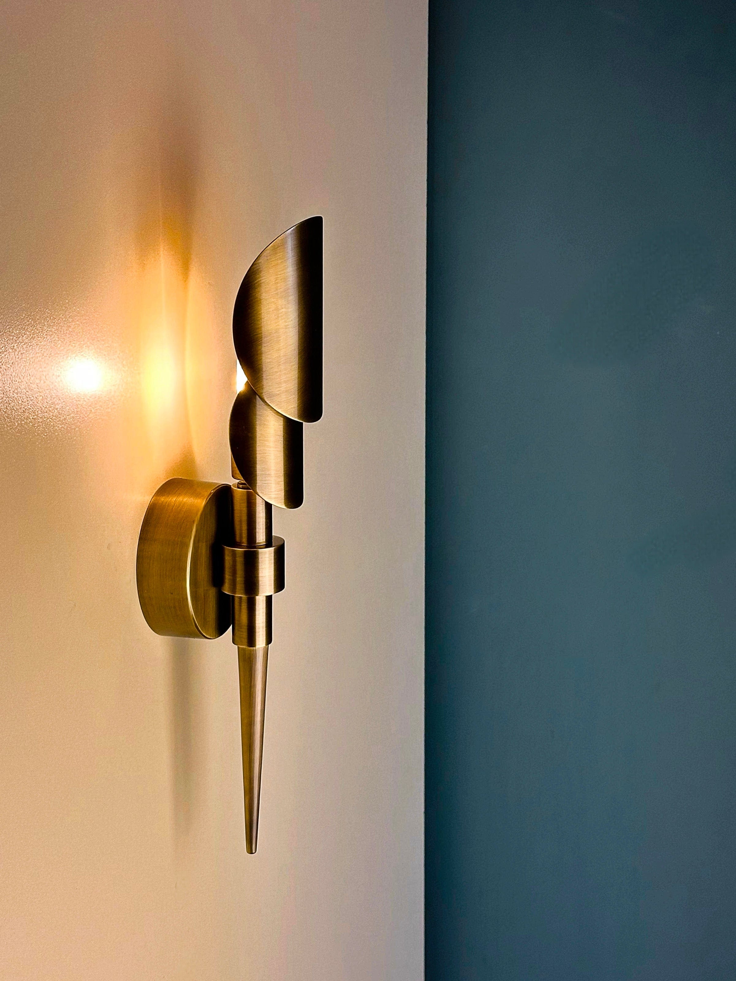 Arel Lighting lighting Tereque Brass Wall Sconce