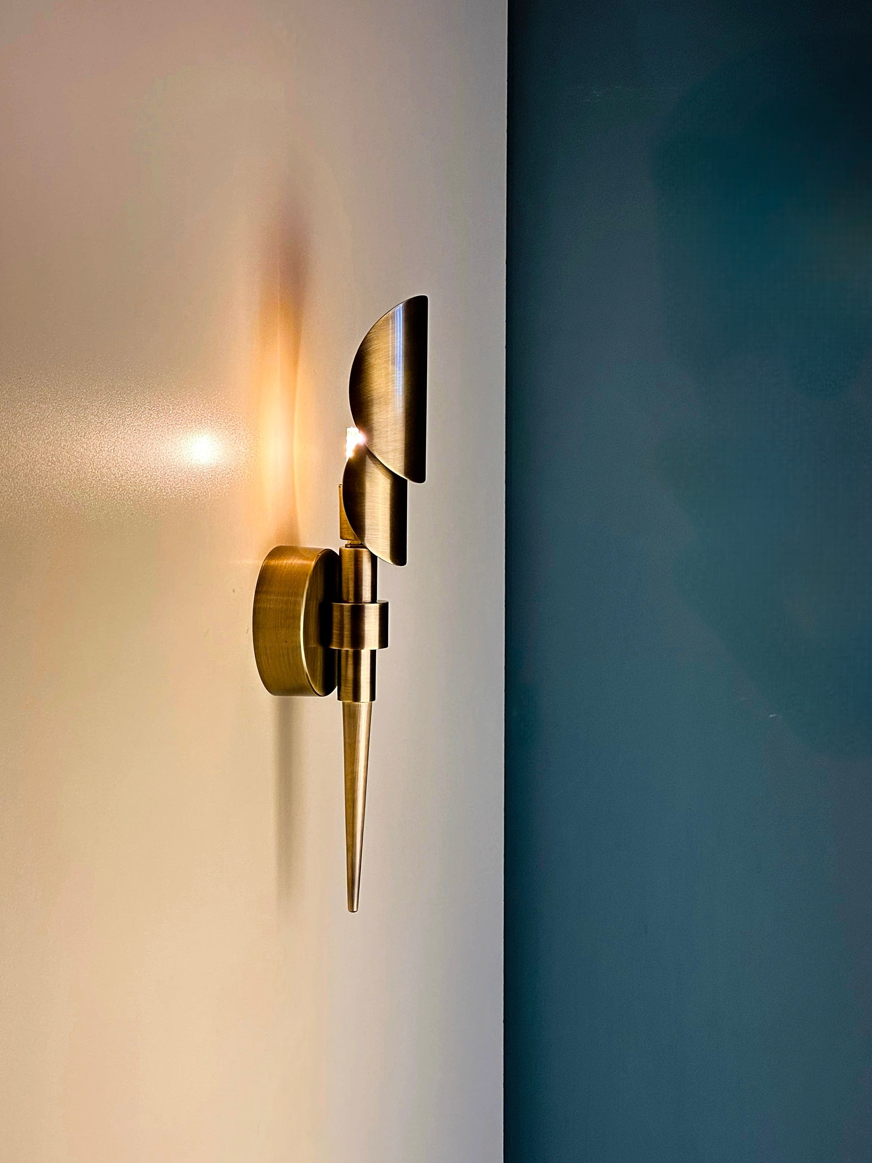 Arel Lighting lighting Tereque Brass Wall Sconce