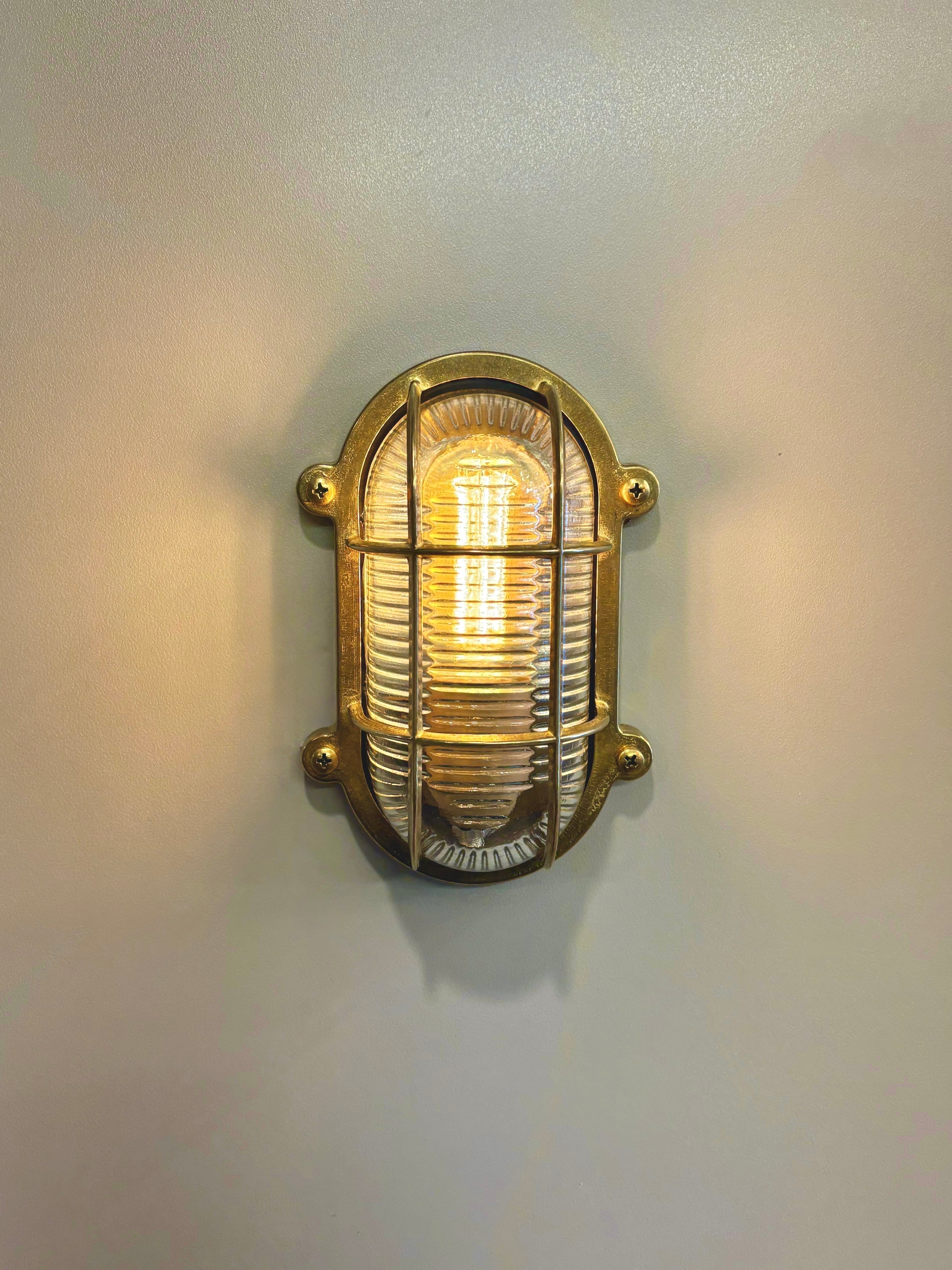 Arel Lighting LIPNO Brass Nautical Wall Sconce