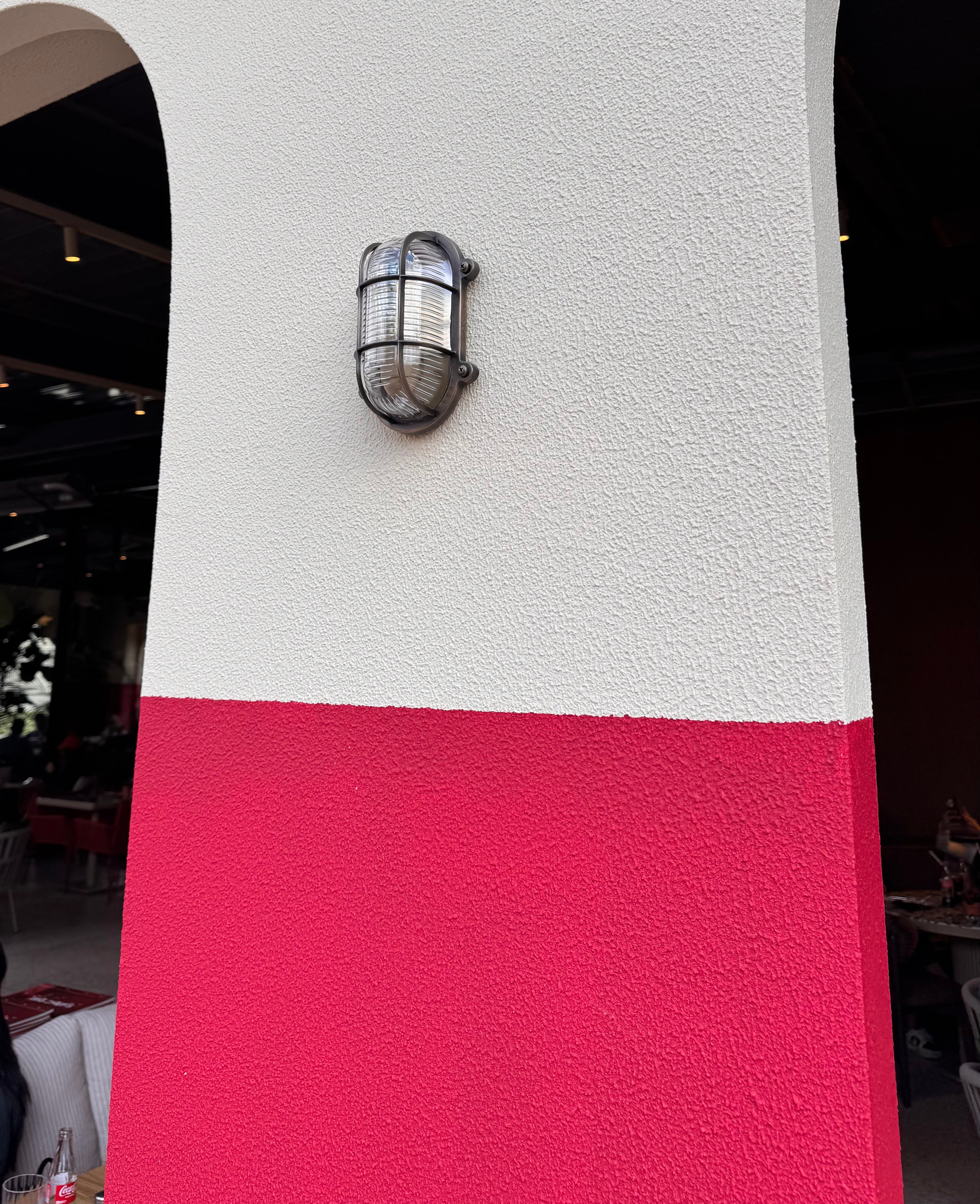 Arel Lighting LIPNO IP44 Brass Nautical Wall Sconce